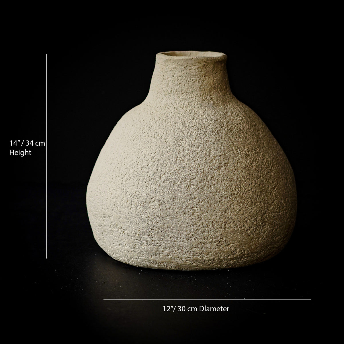 Eiren – handmade off-white ceramic wall art decor in natural clay, Geza Ceramic – image 3