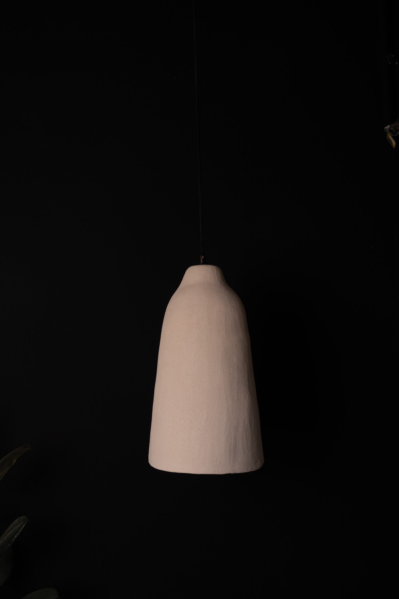 Wabi Sabi Long Handmade Ceramic Pendant Chandelier, Natural Textured Ceramic Lamp, Kitchen Island Chandelier - Geza Ceramic Studio