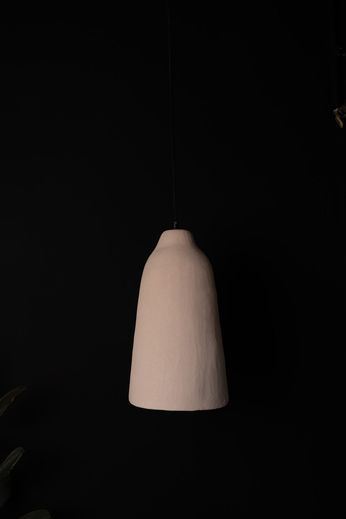 Mysia – handmade beige ceramic pendant light in natural stoneware clay by Geza Ceramic Studio