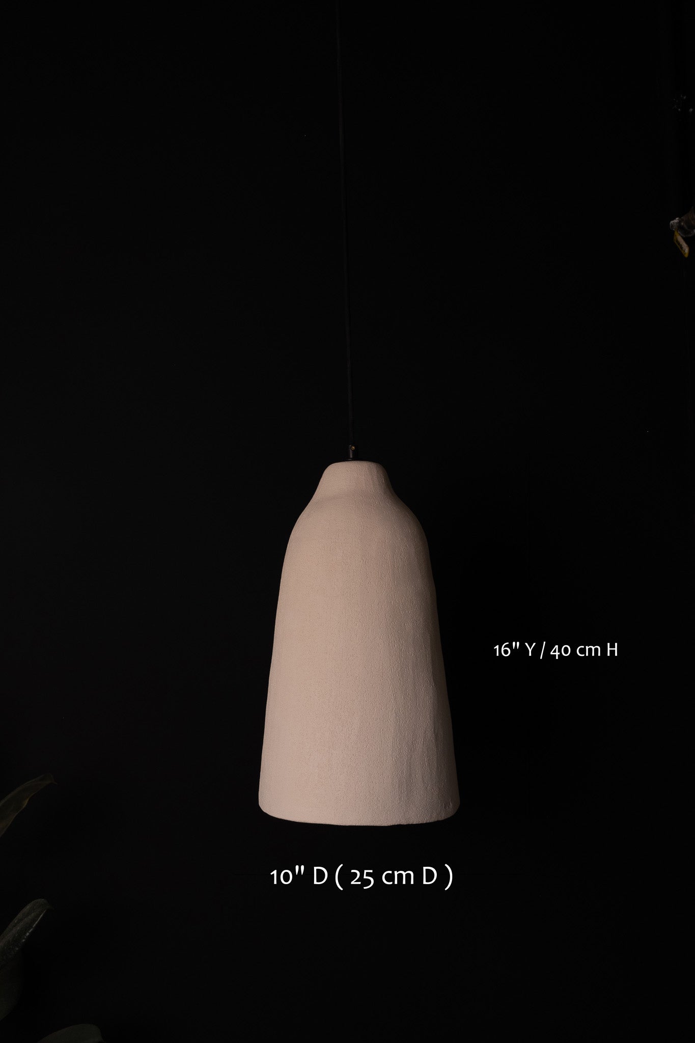 Wabi Sabi Long Handmade Ceramic Pendant Chandelier, Natural Textured Ceramic Lamp, Kitchen Island Chandelier - Geza Ceramic Studio