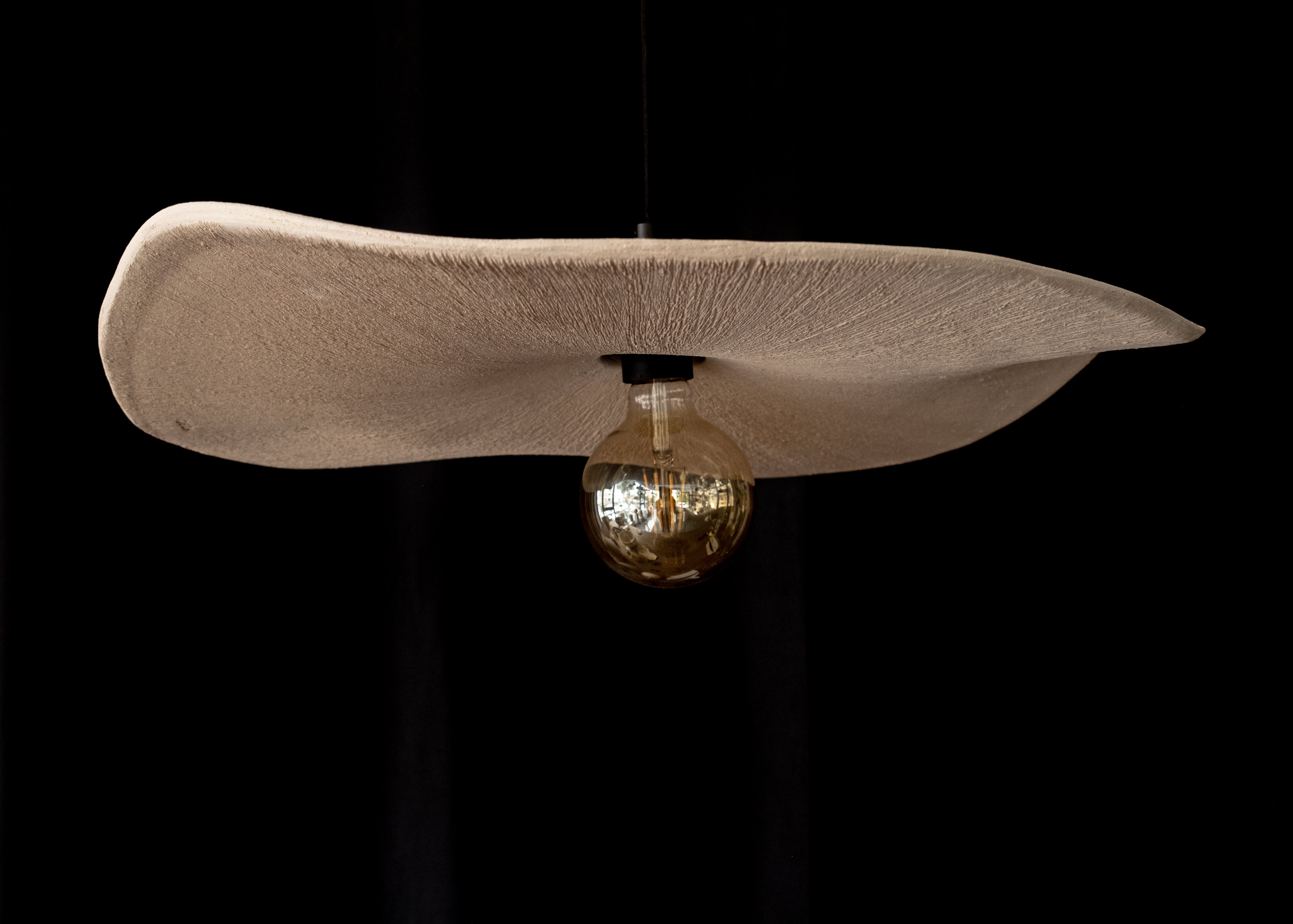 Beige Handmade Modern Pendant Ceramic - Geza Ceramic Studio