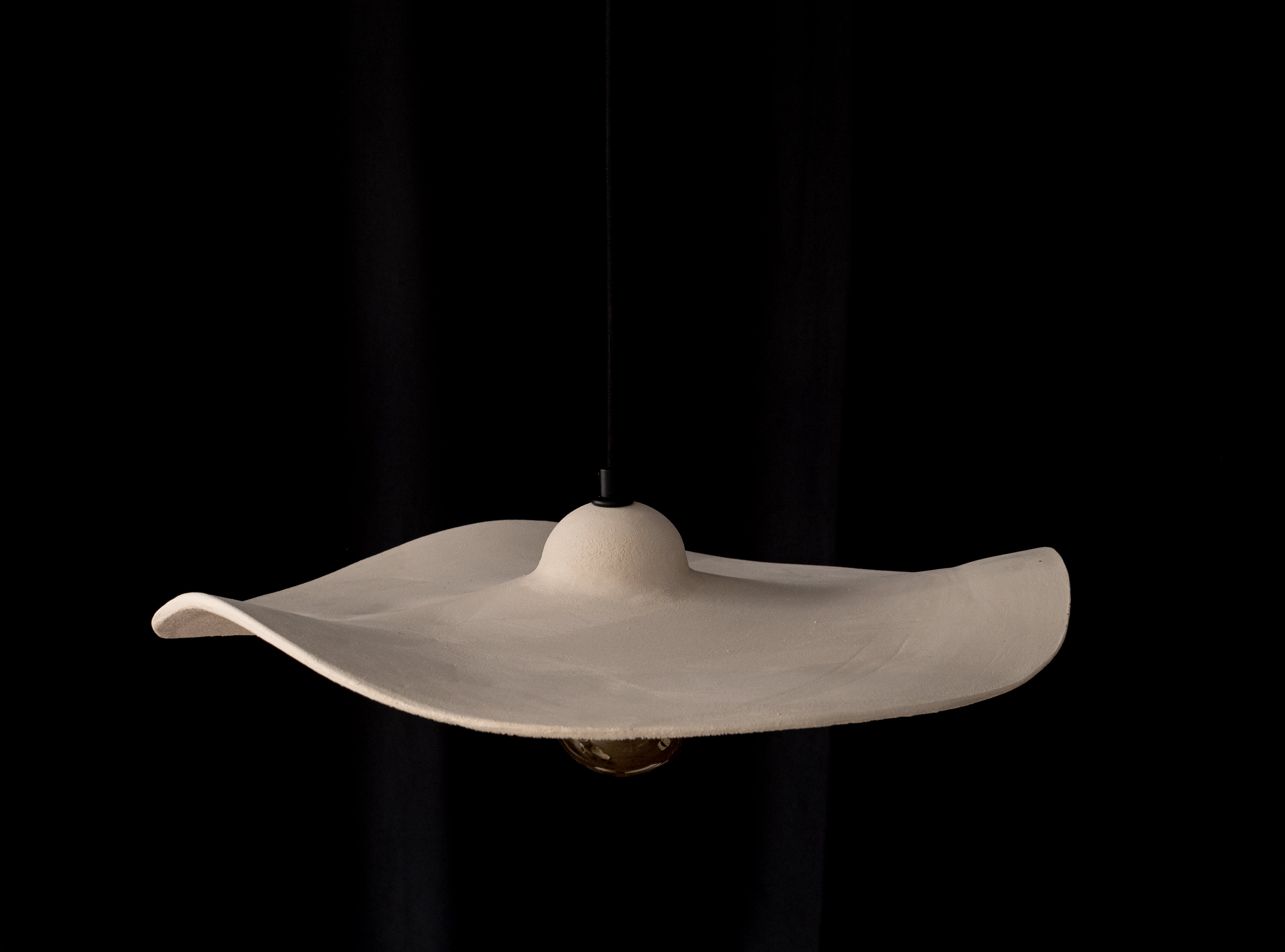 Beige Handmade Modern Pendant Ceramic - Geza Ceramic Studio