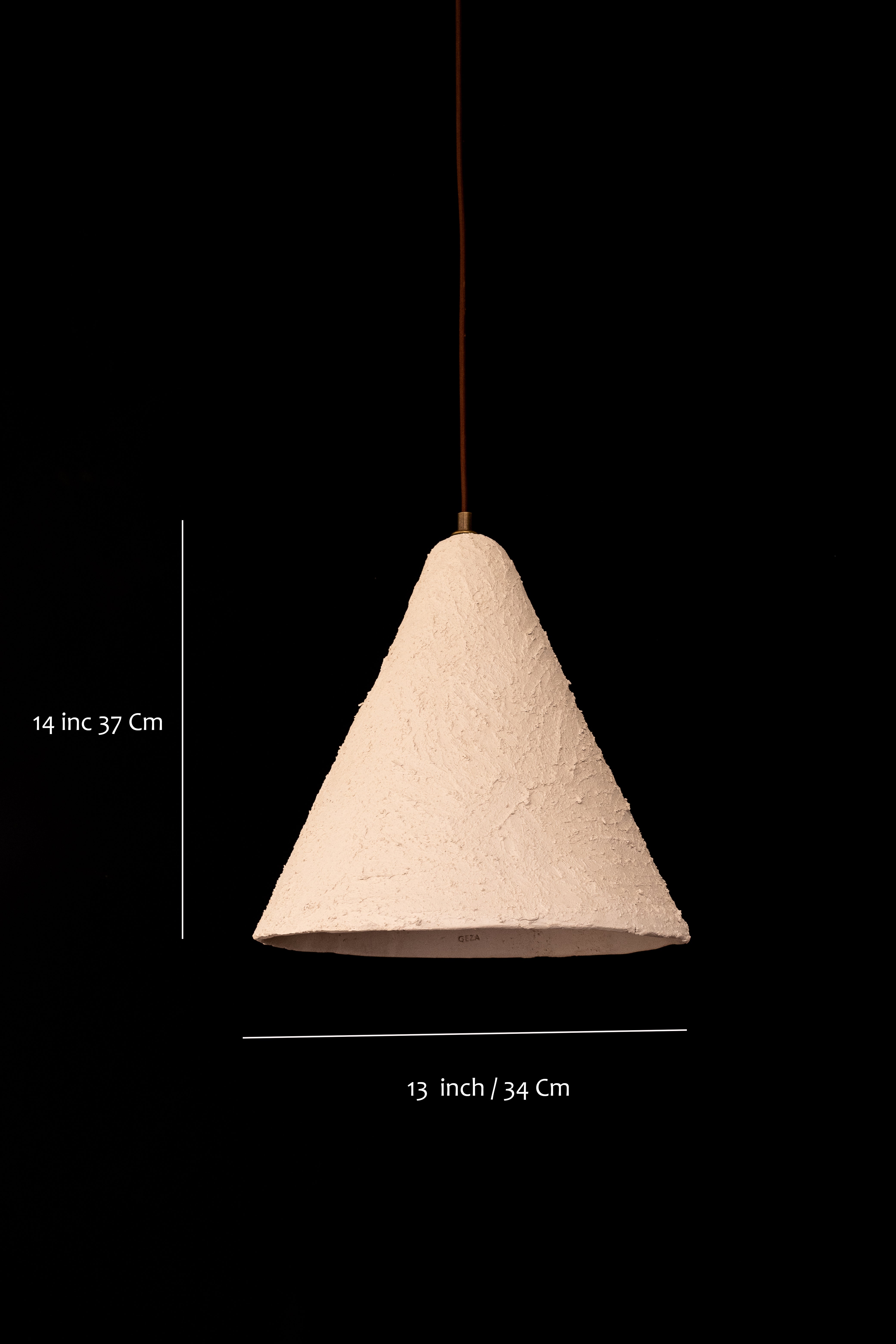 Big Wabi Sabi White Handmade Ceramic Pendant Lamp, Japandi Pendant Light, Gothic Ceilling Lamp, Home Decore Gift