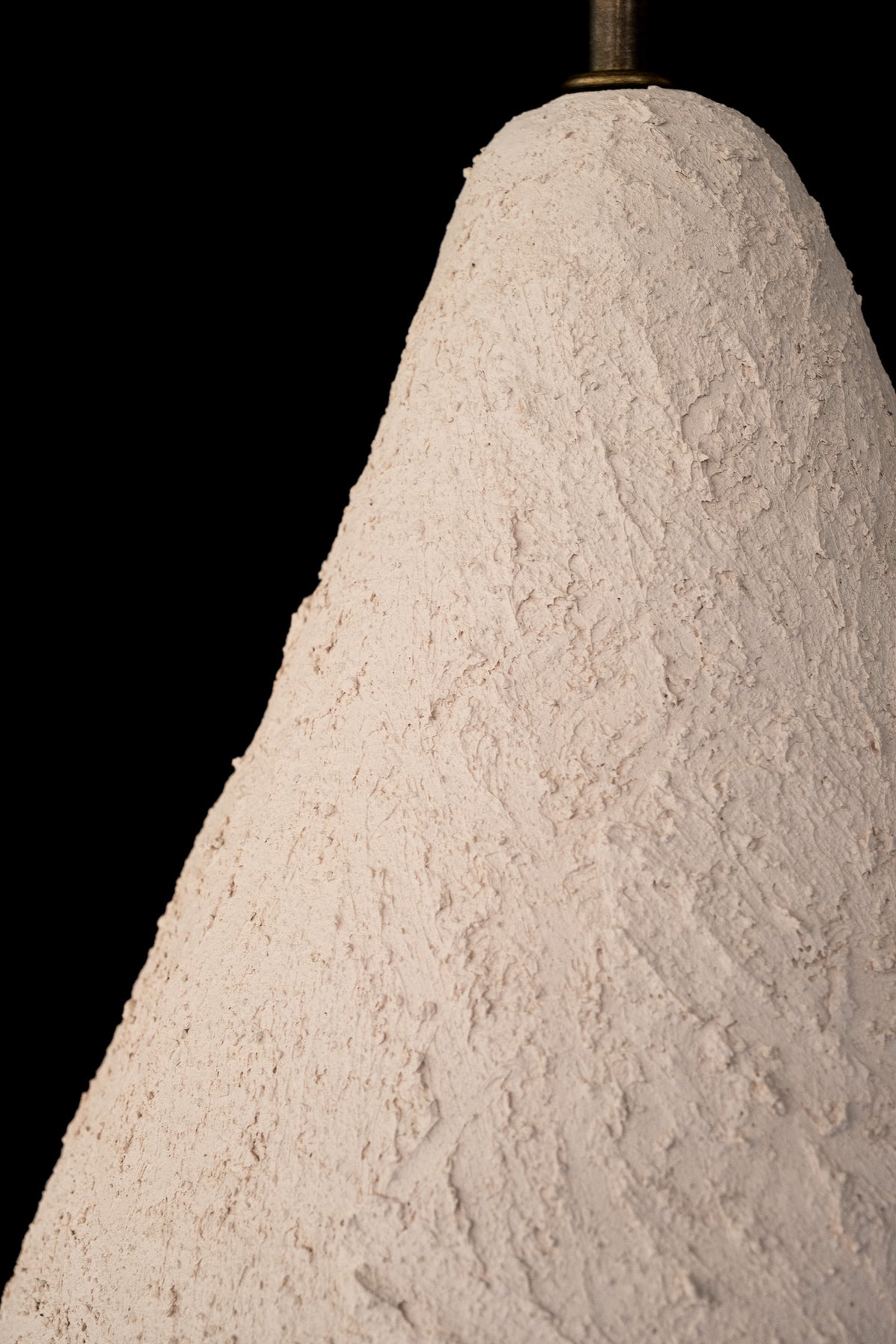 Orisa white handmade ceramic pendant light, wabi sabi stoneware – image 8