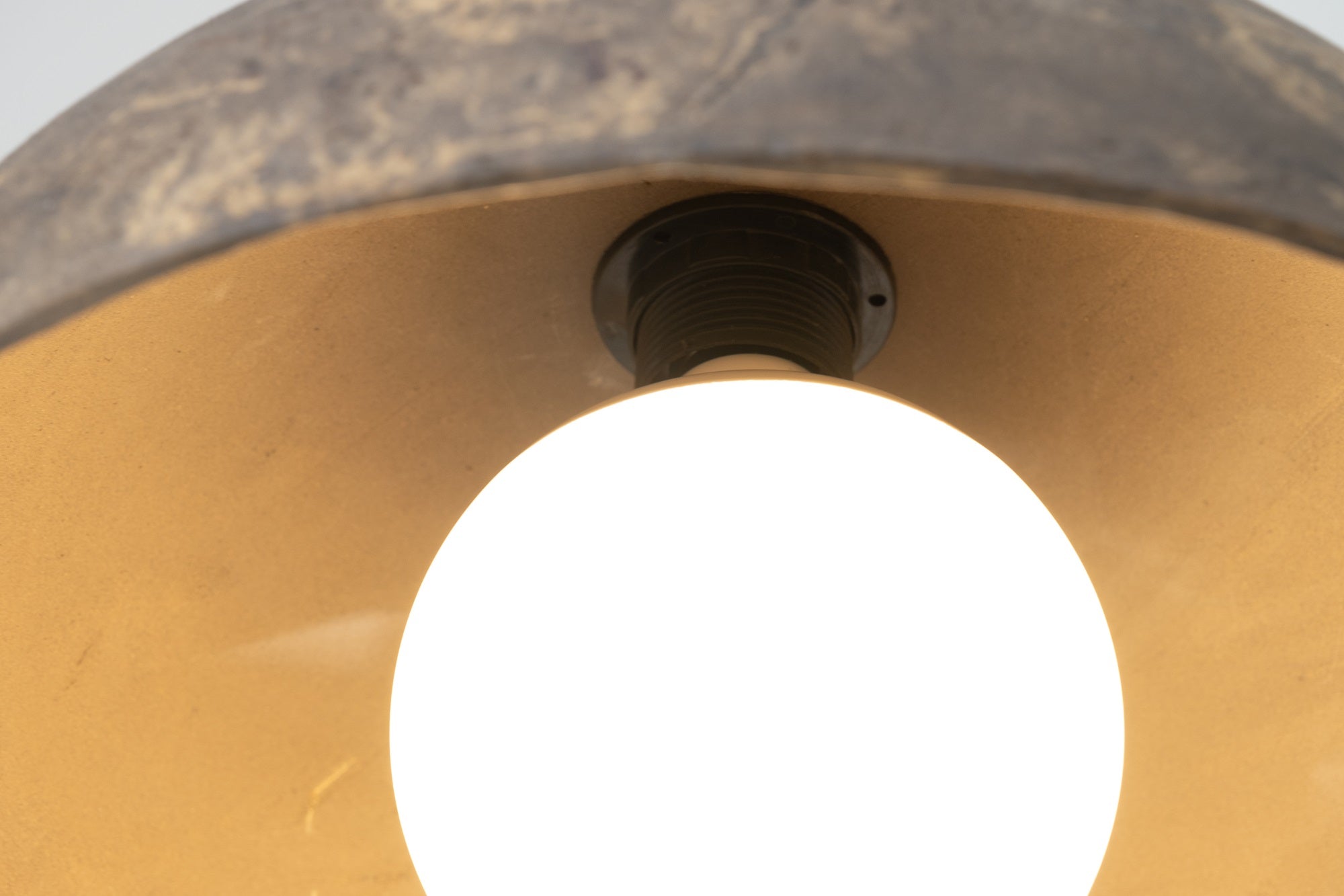 Brown and yellow Special Texture Handmade Wabi Sabi Stoneware Ceramic Pendant Light