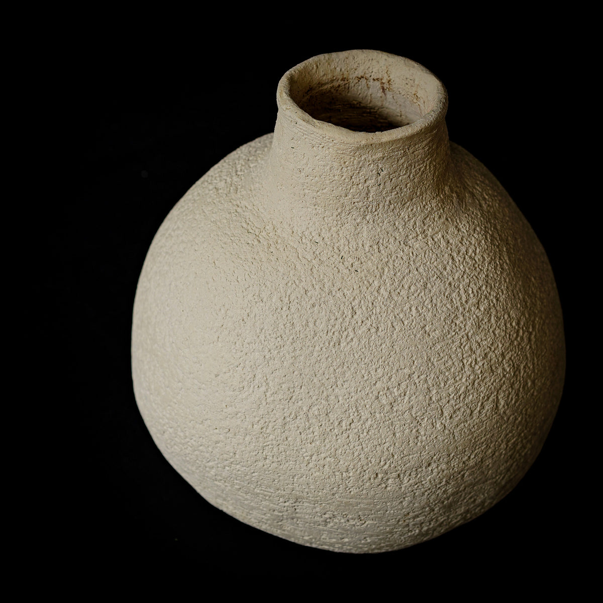 Eiren off-white handmade ceramic wall art decor, wabi sabi stoneware – image 2