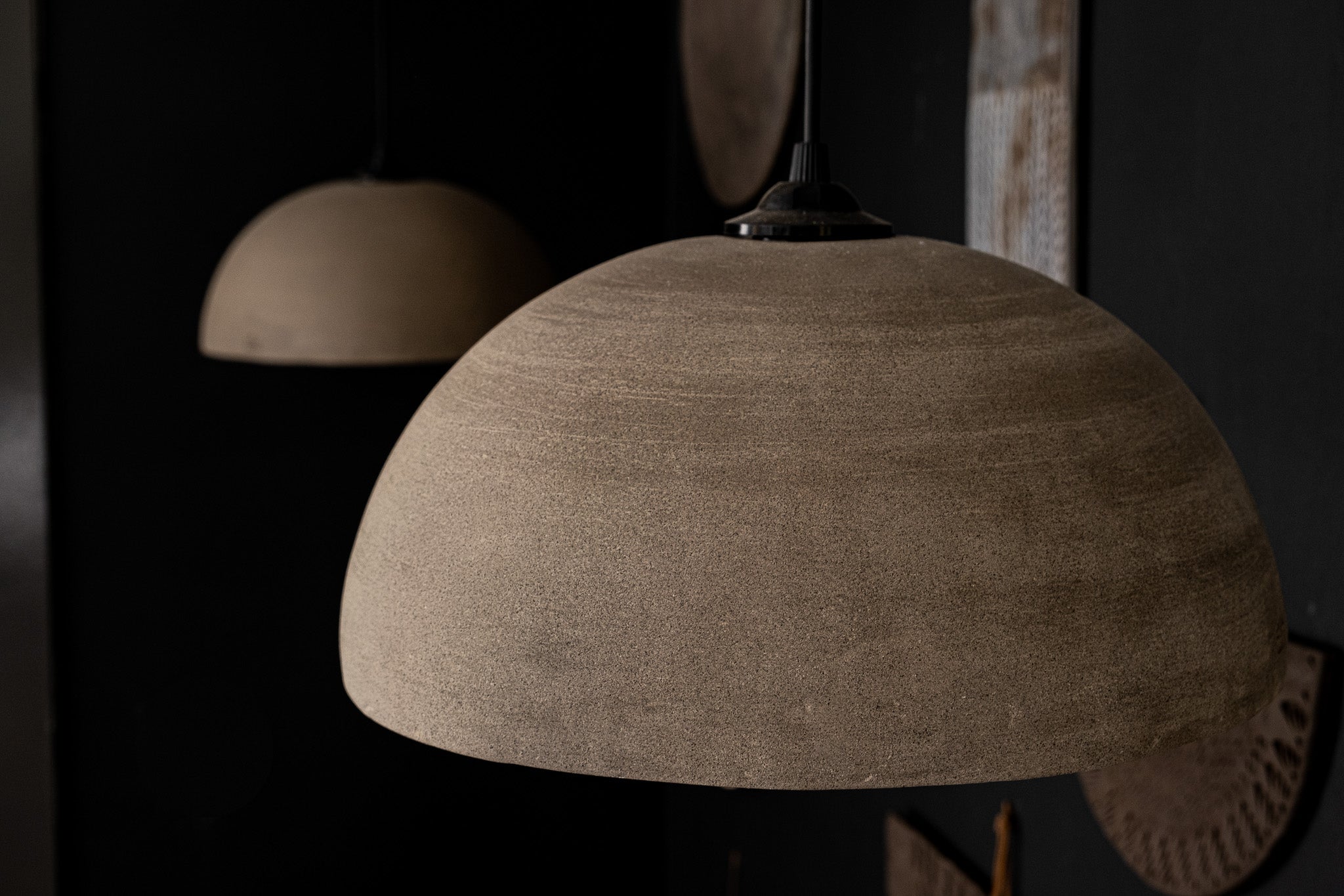 Grey Ceramic Pendant Light - Geza Ceramic Studio