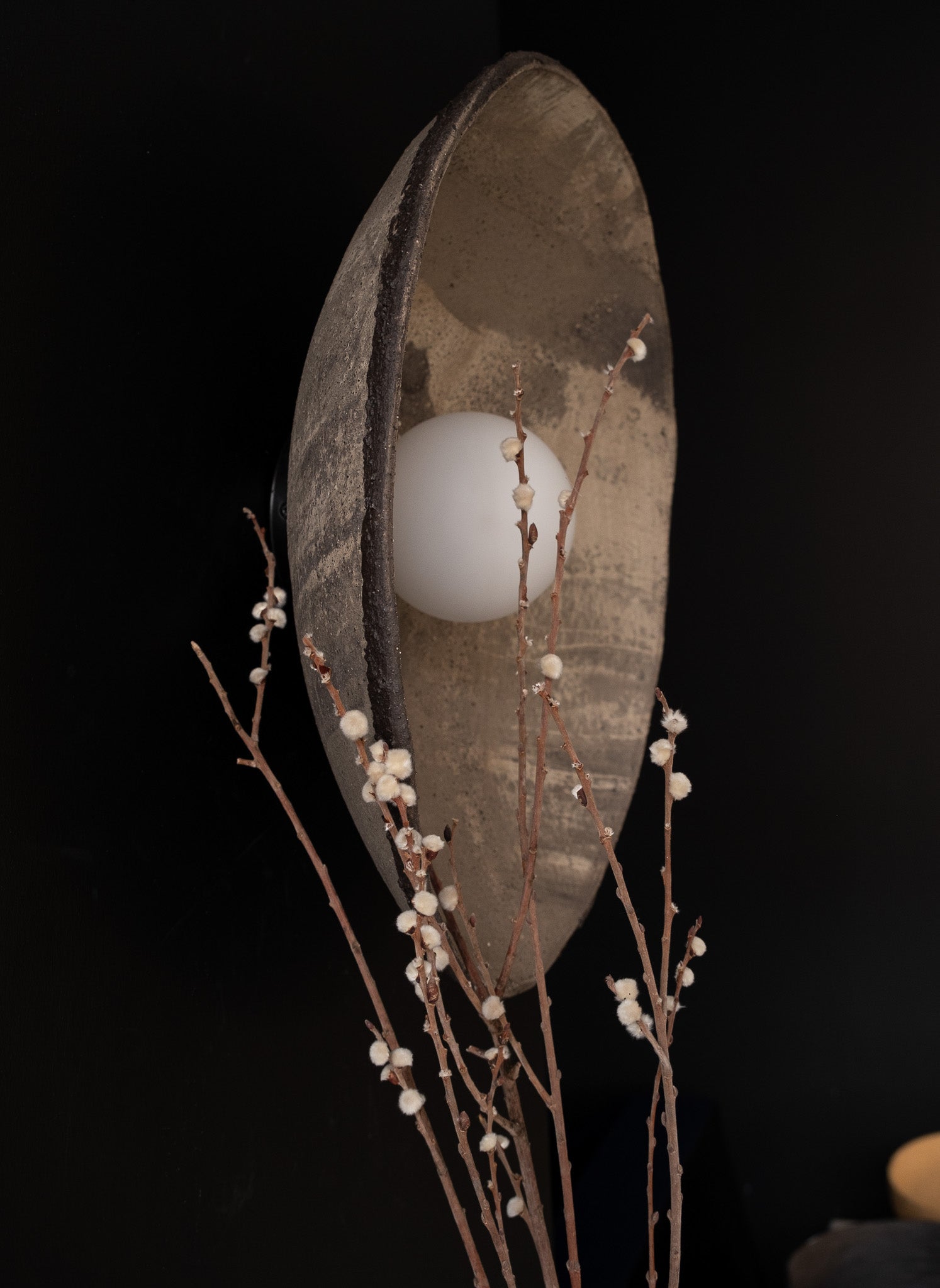 Grey Ceramic Handmade Sconces