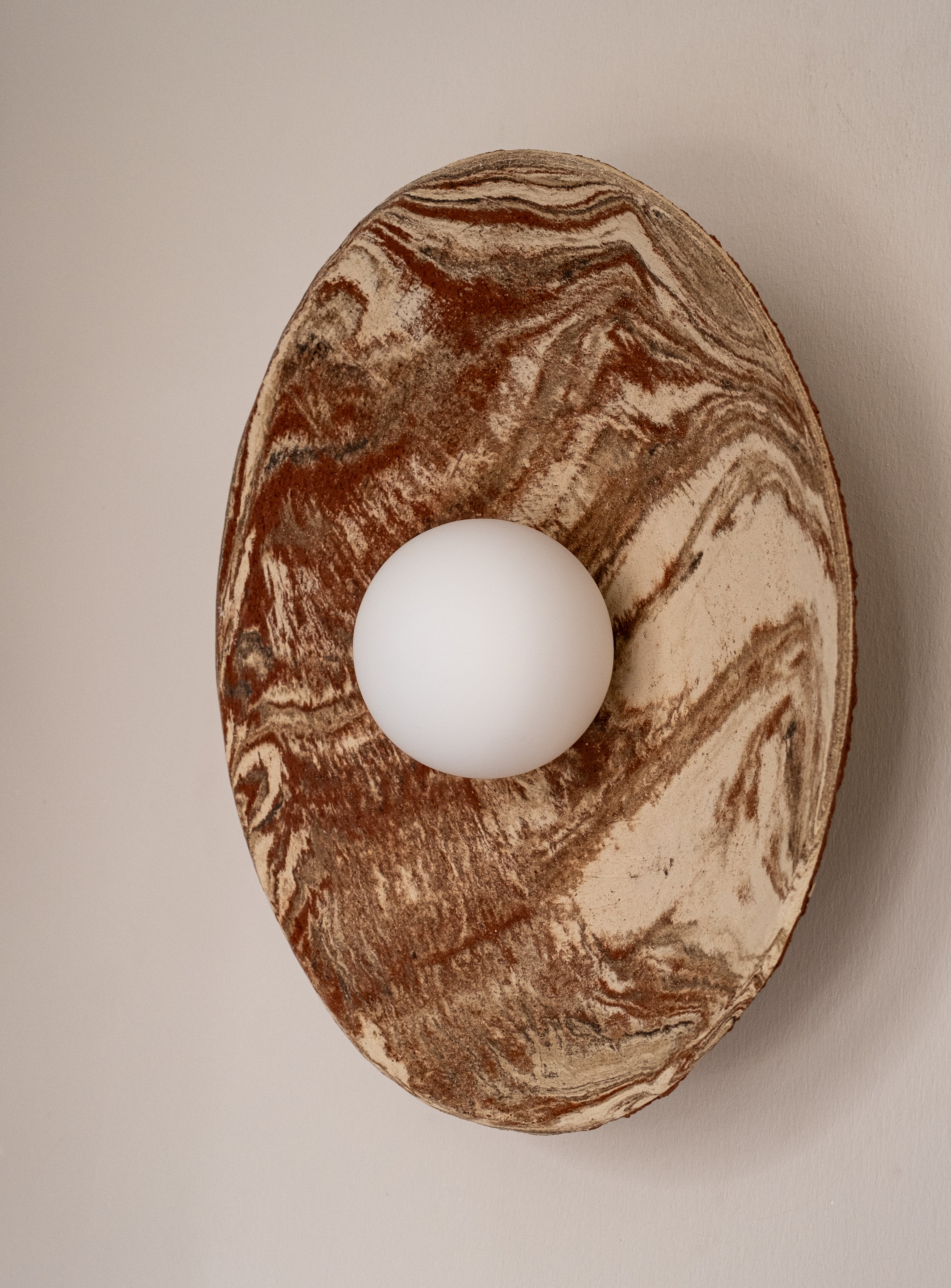 Ceramic Rot wall light Handmade Wall Sconces - Geza Ceramic Studio