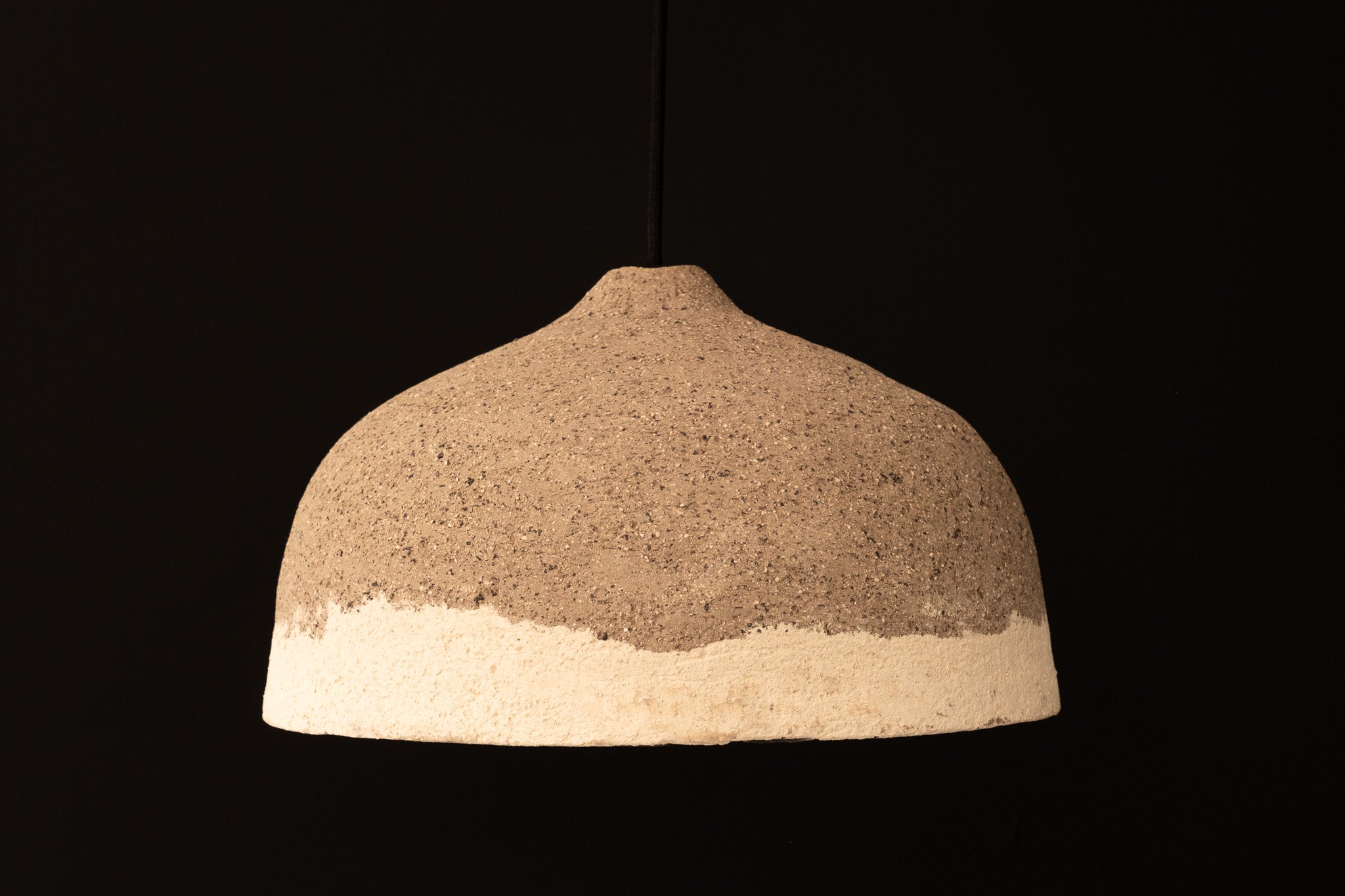 Wabi Sabi Natural Textured Handmade Ceramic Pendant Chandelier, Pendant Light, Kitchen Island Pendant Lamp - Geza Ceramic Studio