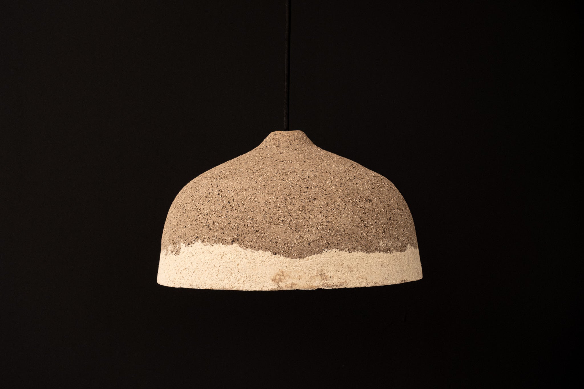 Wabi Sabi Natural Textured Handmade Ceramic Pendant Chandelier, Pendant Light, Kitchen Island Pendant Lamp - Geza Ceramic Studio