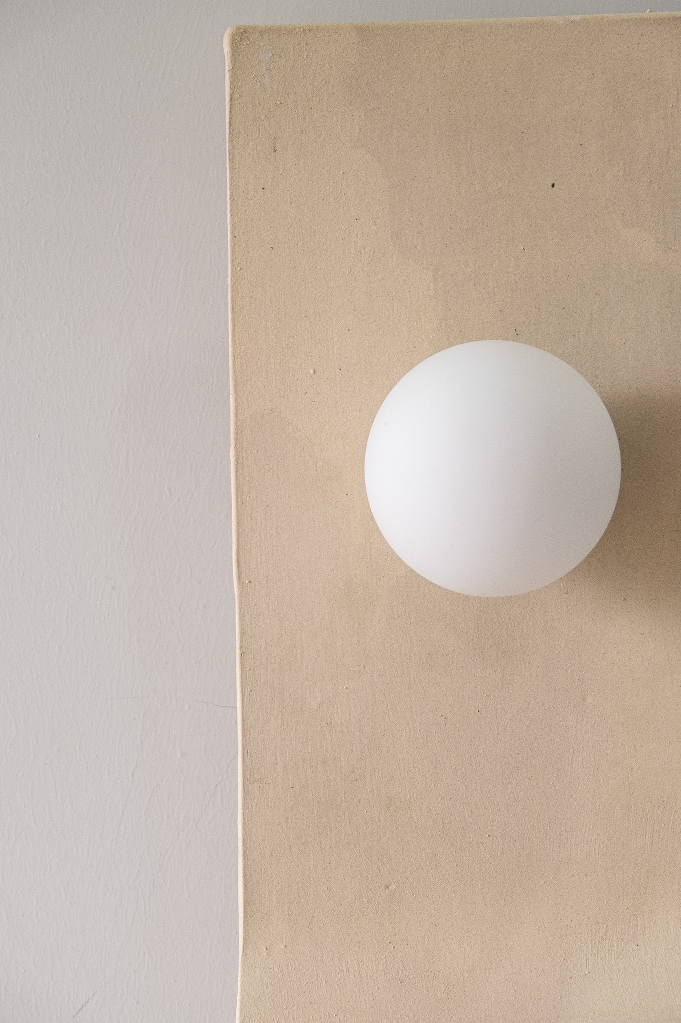 Beige Handmade Amorf Wall Sconce, Wabi Sabi Decorative Wall Lamp, Handmade Lighting