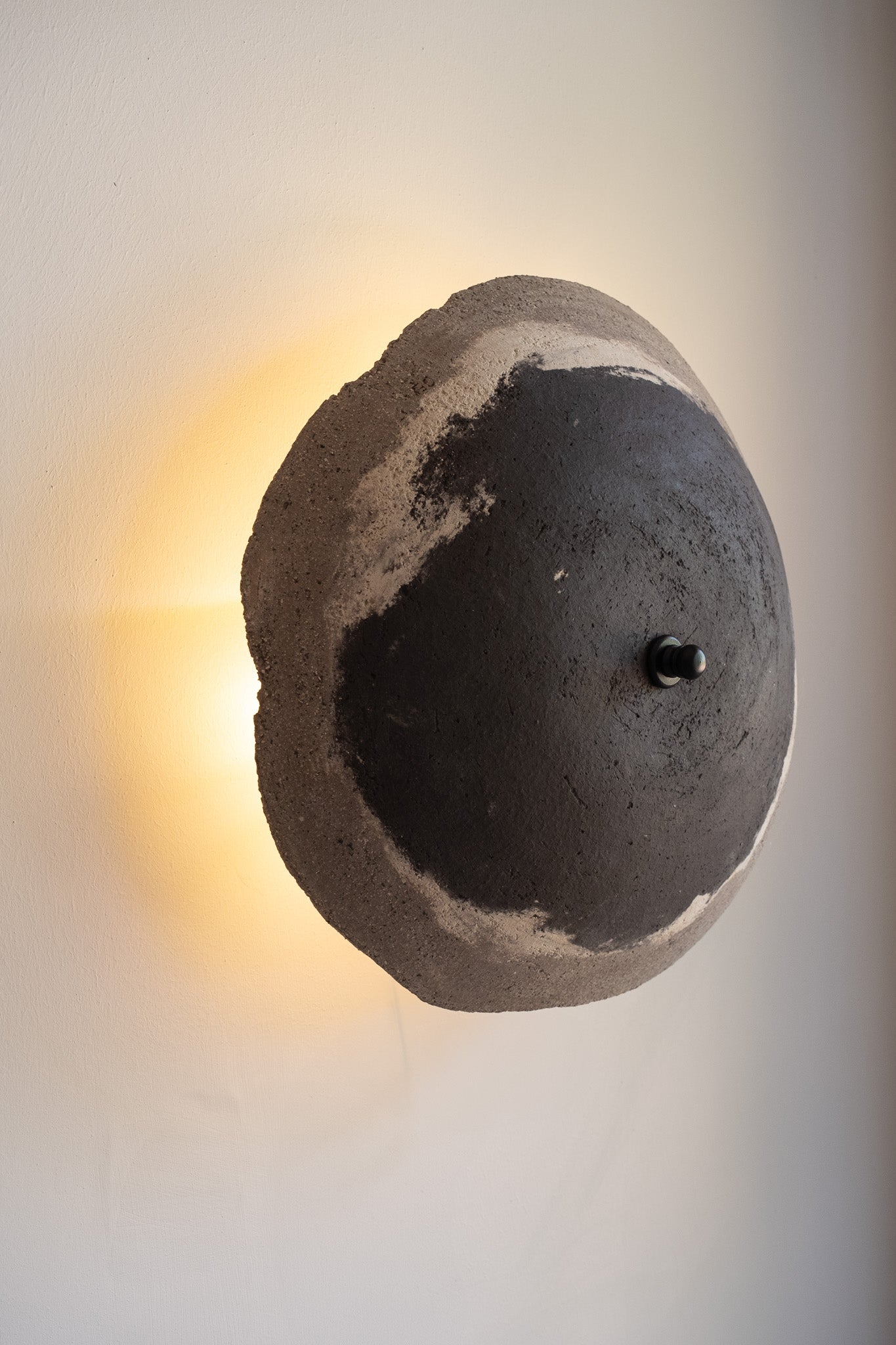 22 inhes Handmade Ceramic Wall Sconce, Wabi Sabi Amorf Wall Light, Personalized Handmade Ceramic Lamp