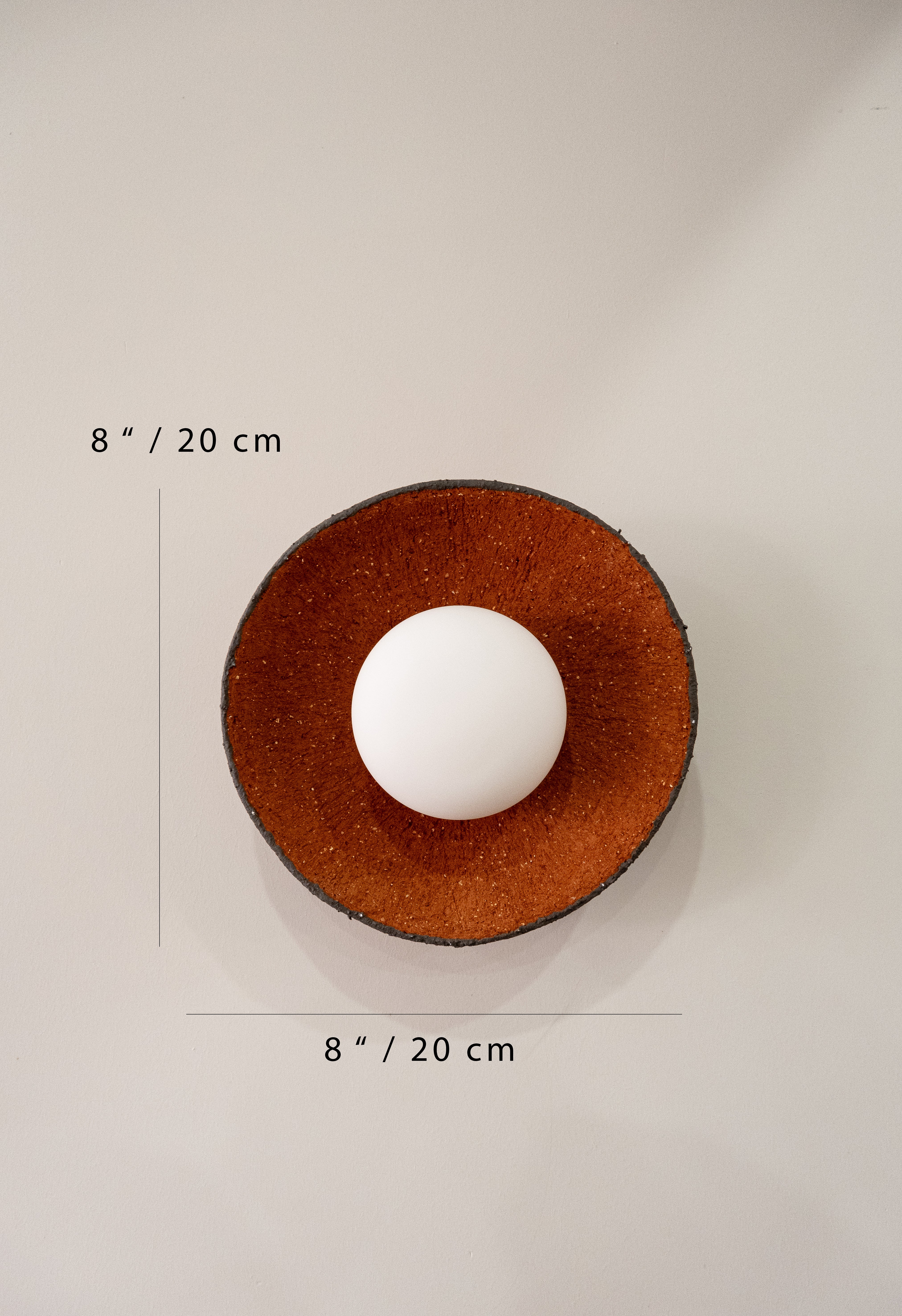 Wabi Sabi Handmade Ceramic Wall Lamp, Terracotta Ceramic Wall Sconces,