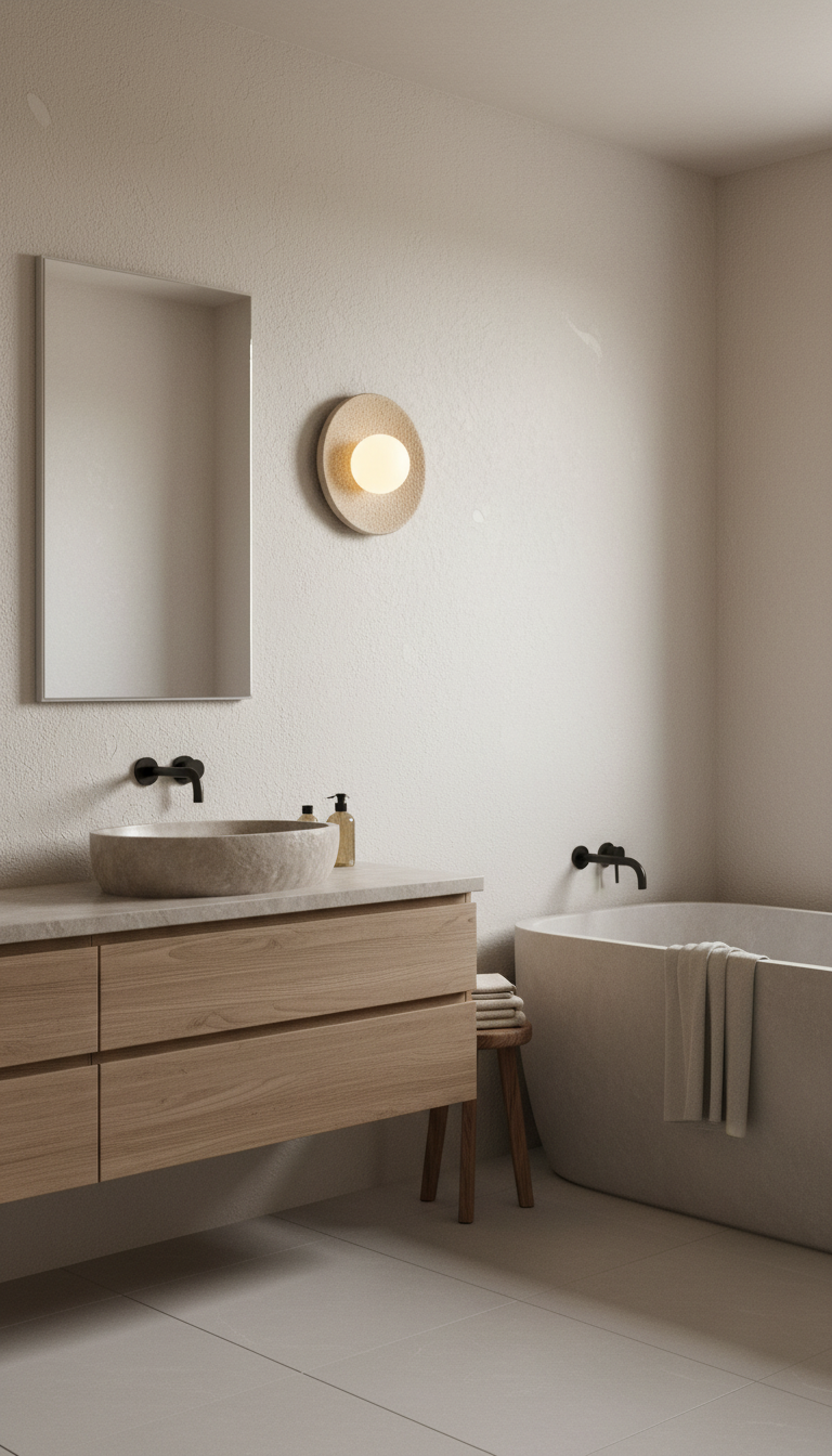 Wabi Sabi Handmade Ceramic Wall Lamp, Ceramic Wall Sconces,