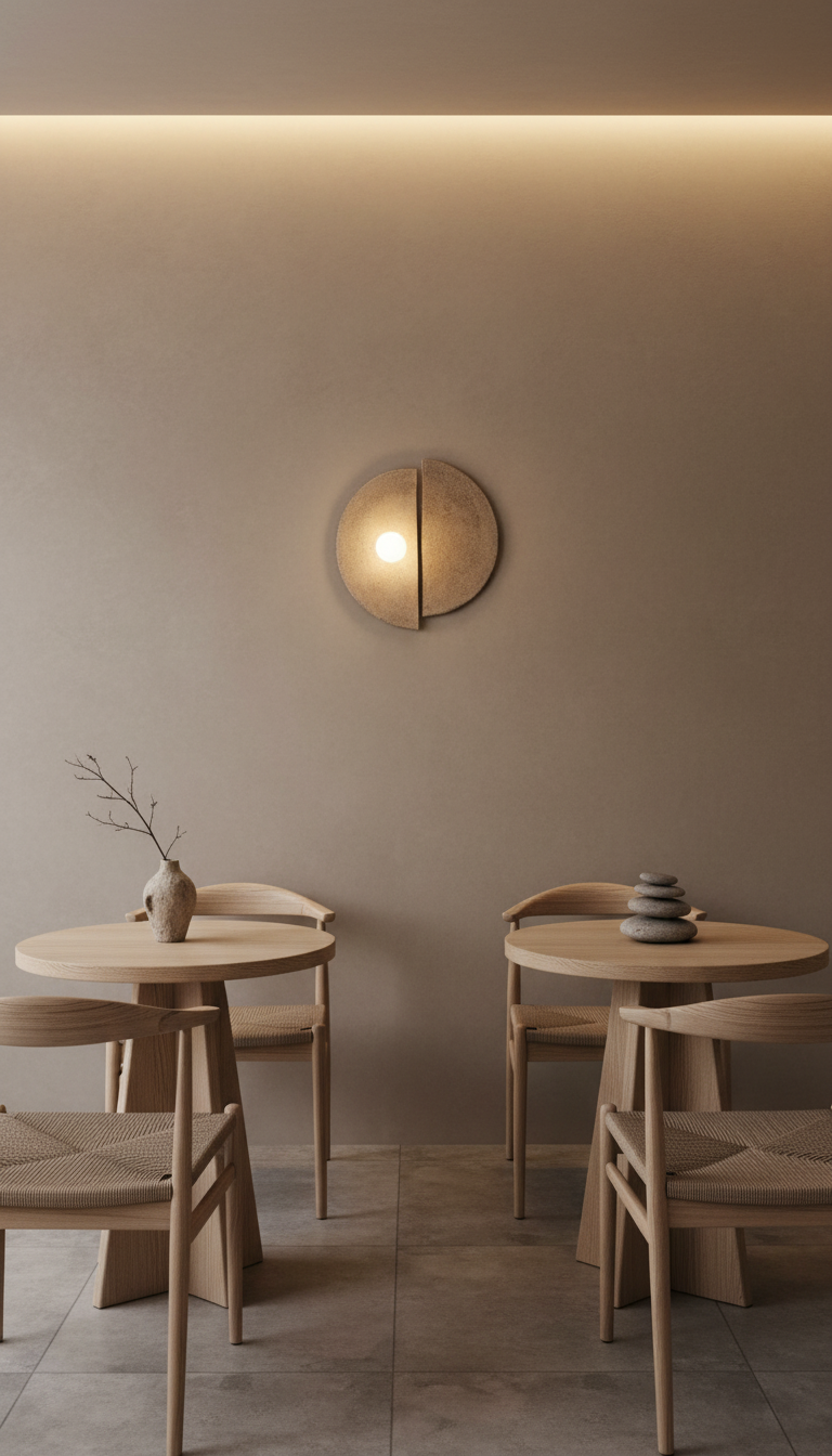 Modern Handmade Ceramic Wall Sconce, Large Ceramic Wall Lamp, Home Gift
