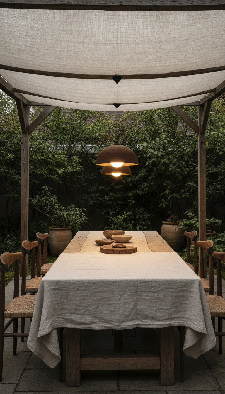 Terracotta Special Texture Handmade Wabi Sabi Stoneware Ceramic Pendant Light
