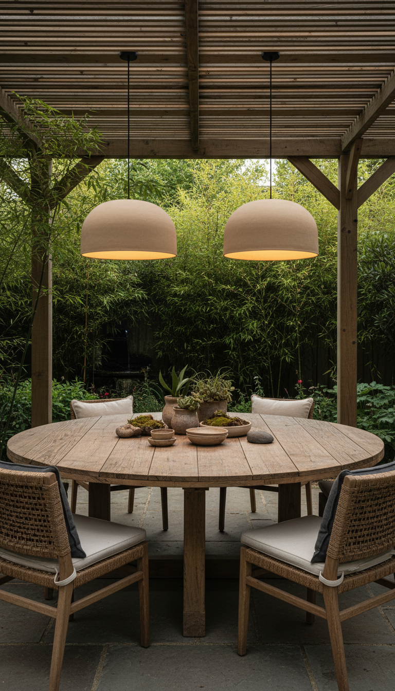 Powder Color Special Texture Handmade Wabi Sabi Stoneware Ceramic Pendant Light