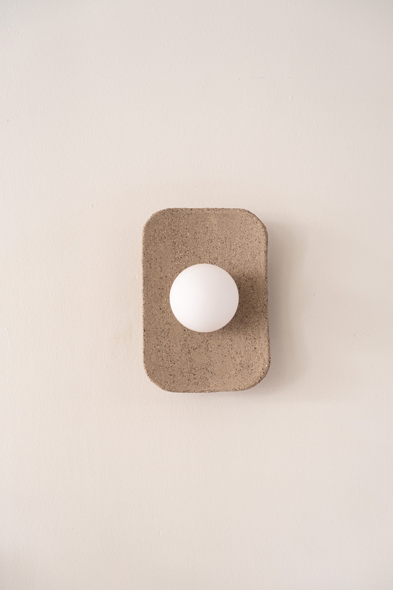 Japandi Handmade Ceramic Wall Sconces, Wabi Sabi Natural Ceramic Wall Lamp, Minimalistic Lighting, Home Decor Gift - Geza Ceramic Studio