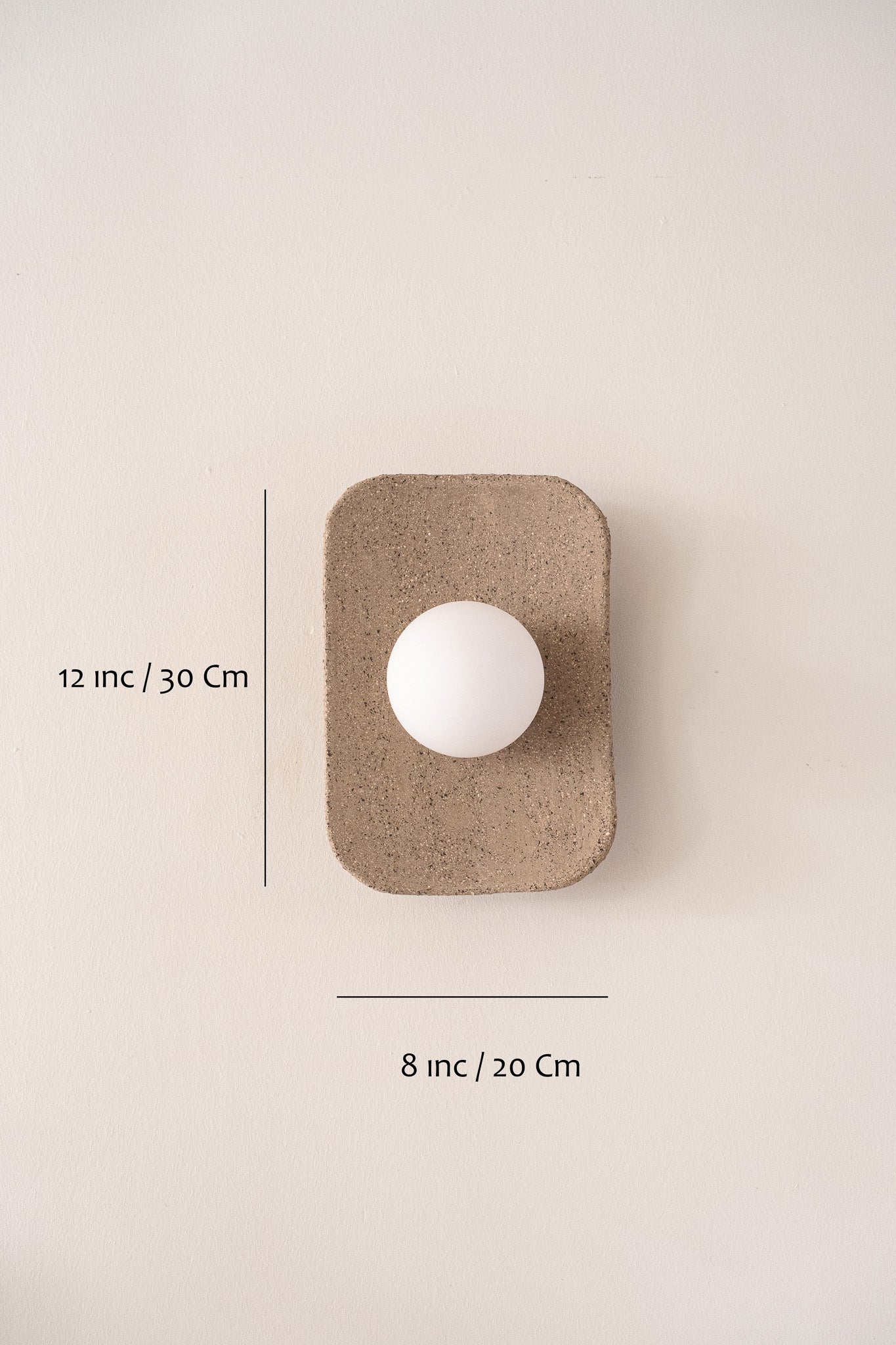 Japandi Handmade Ceramic Wall Sconces, Wabi Sabi Natural Ceramic Wall Lamp, Minimalistic Lighting, Home Decor Gift - Geza Ceramic Studio