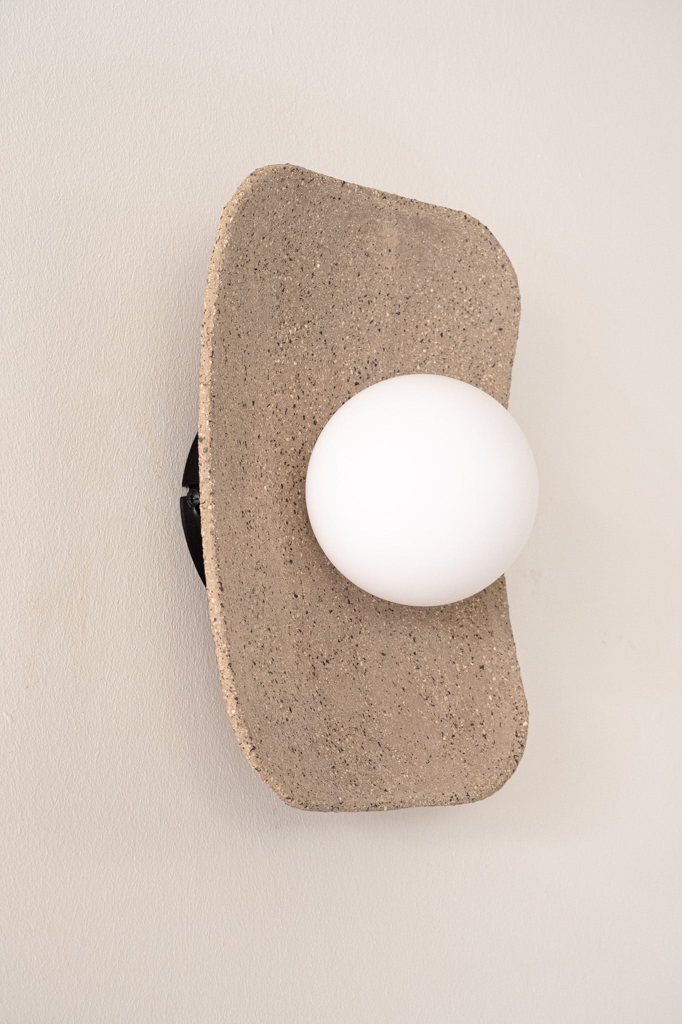 Japandi Handmade Ceramic Wall Sconces, Wabi Sabi Natural Ceramic Wall Lamp, Minimalistic Lighting, Home Decor Gift - Geza Ceramic Studio