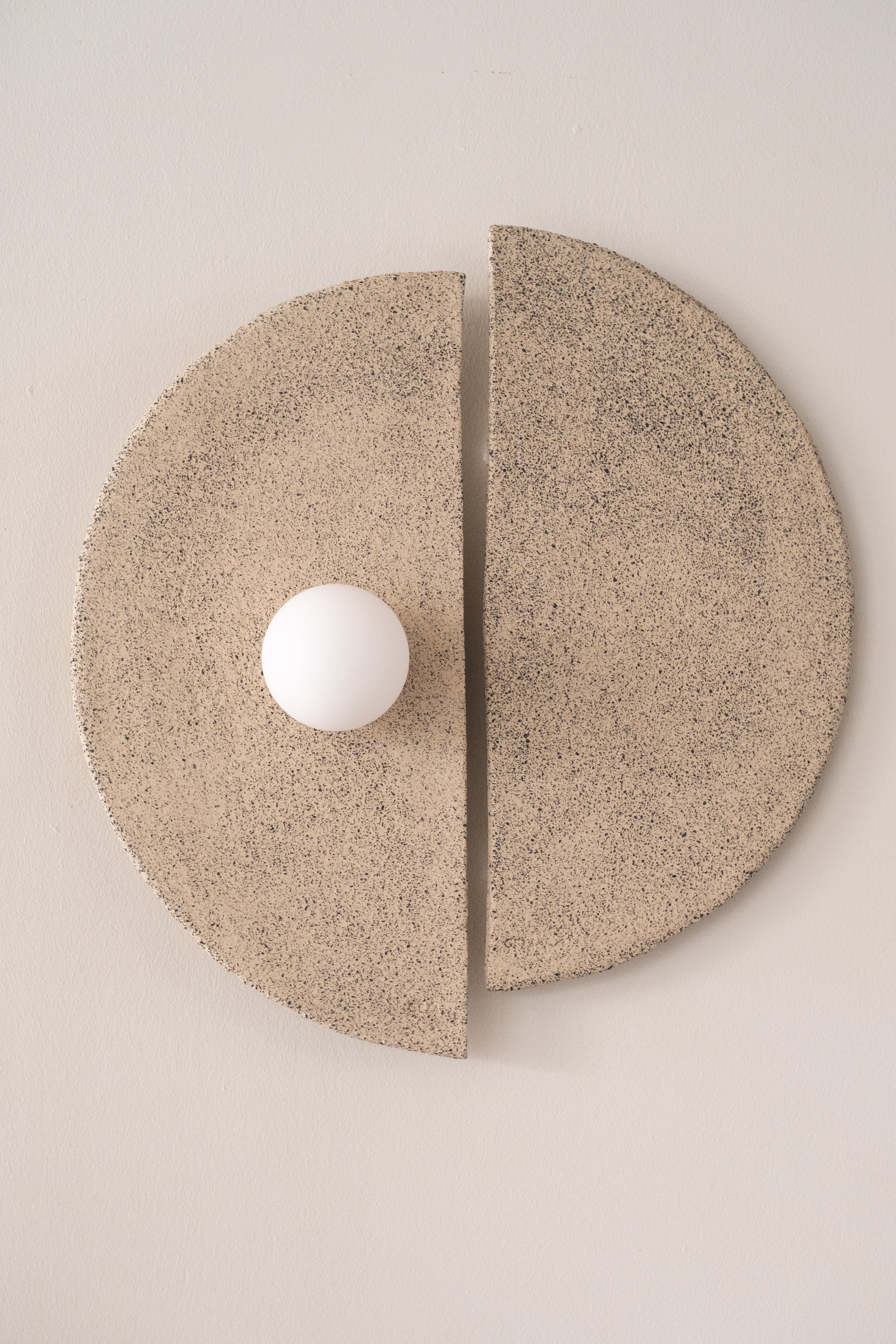 Modern Handmade Ceramic Wall Sconce, Large Ceramic Wall Lamp, Home Gift