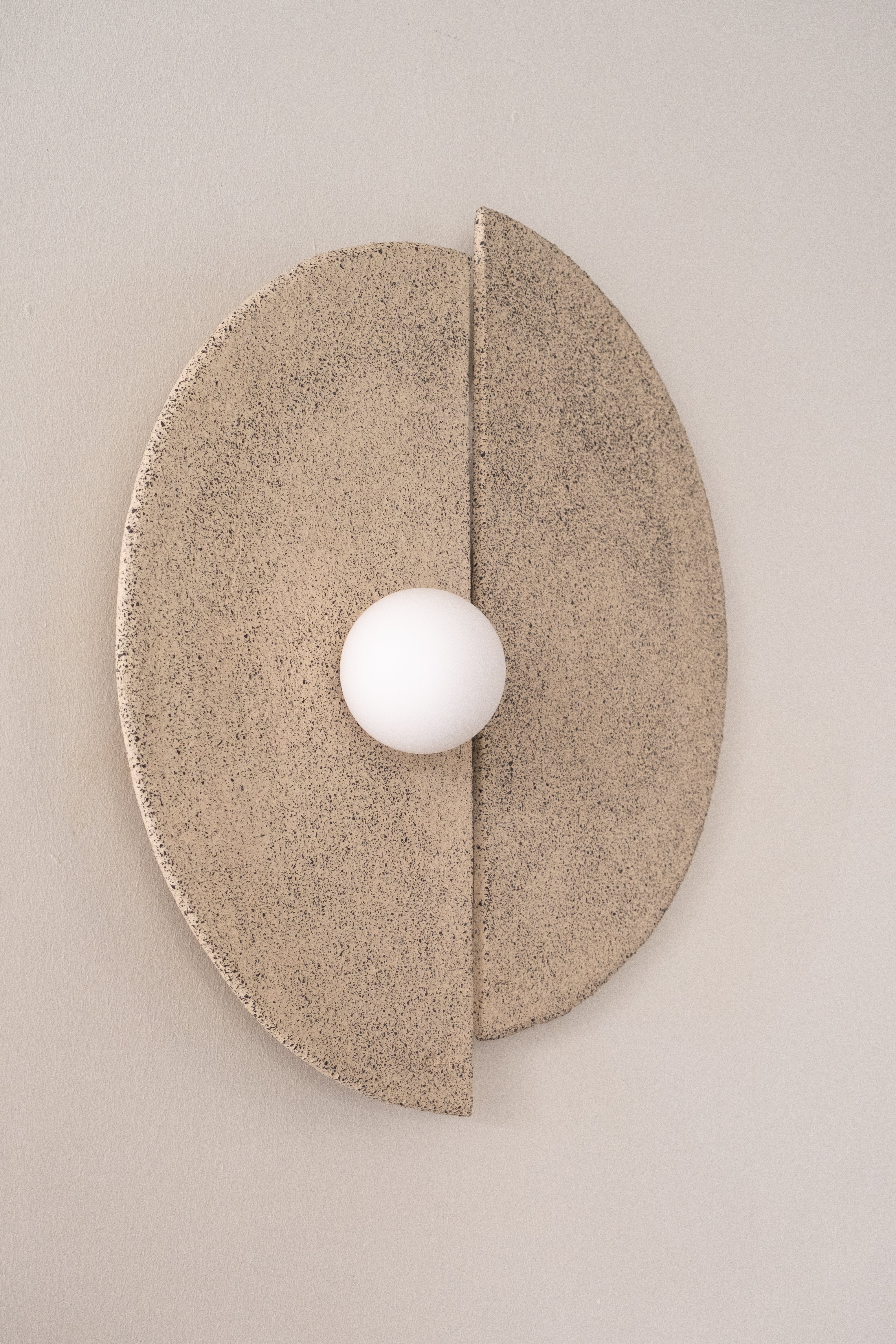 Modern Handmade Ceramic Wall Sconce, Large Ceramic Wall Lamp, Home Gift