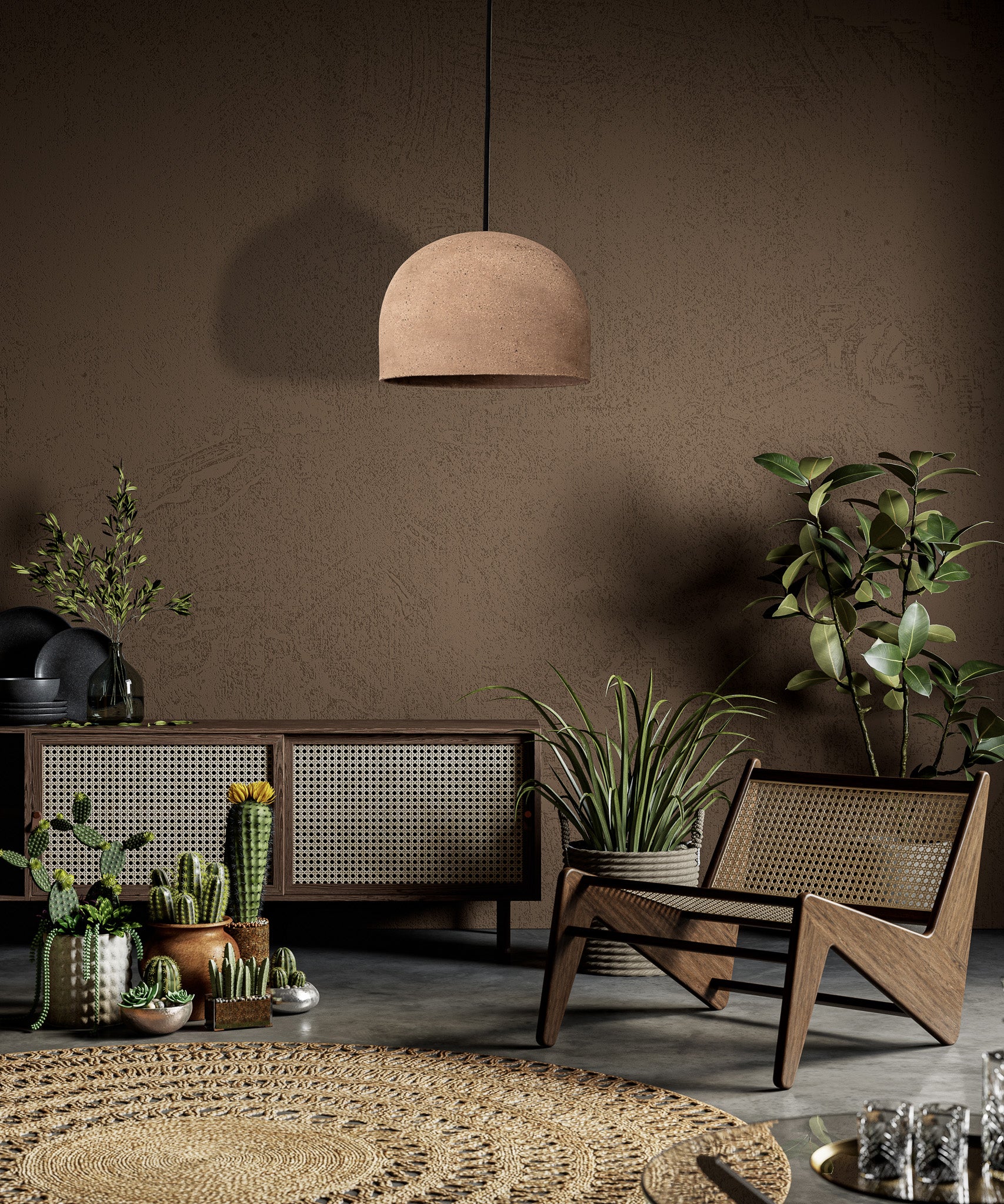 Dome Wabi Sabi Handmade Ceramic Pendant Lighting, Special Series Ceramic Pendant Chandelier - Geza Ceramic Studio