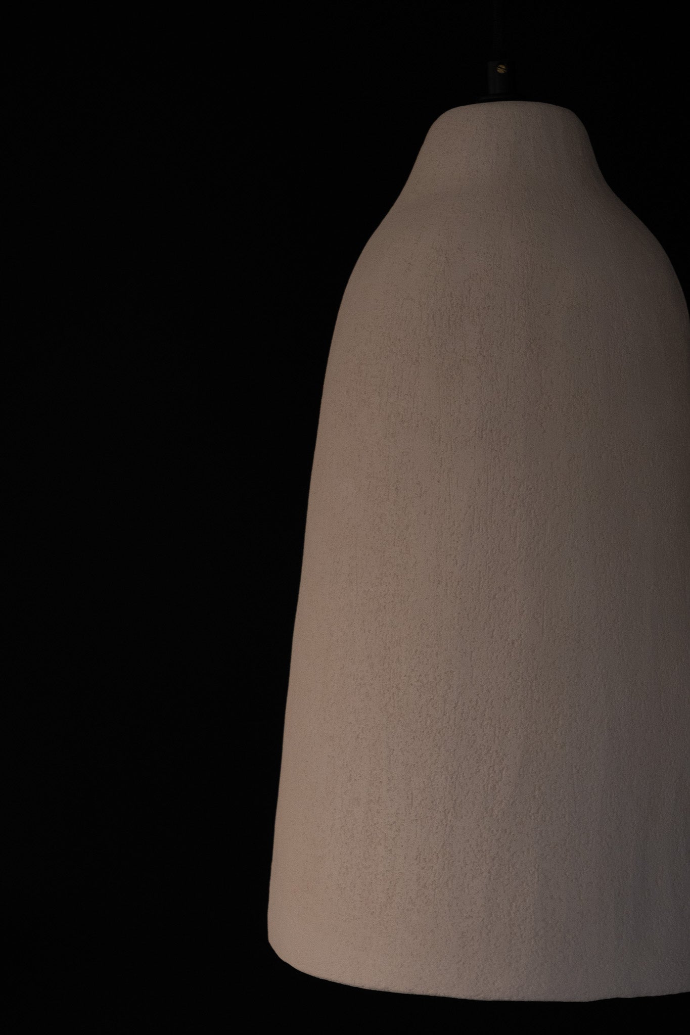 Wabi Sabi Long Handmade Ceramic Pendant Chandelier, Natural Textured Ceramic Lamp, Kitchen Island Chandelier - Geza Ceramic Studio