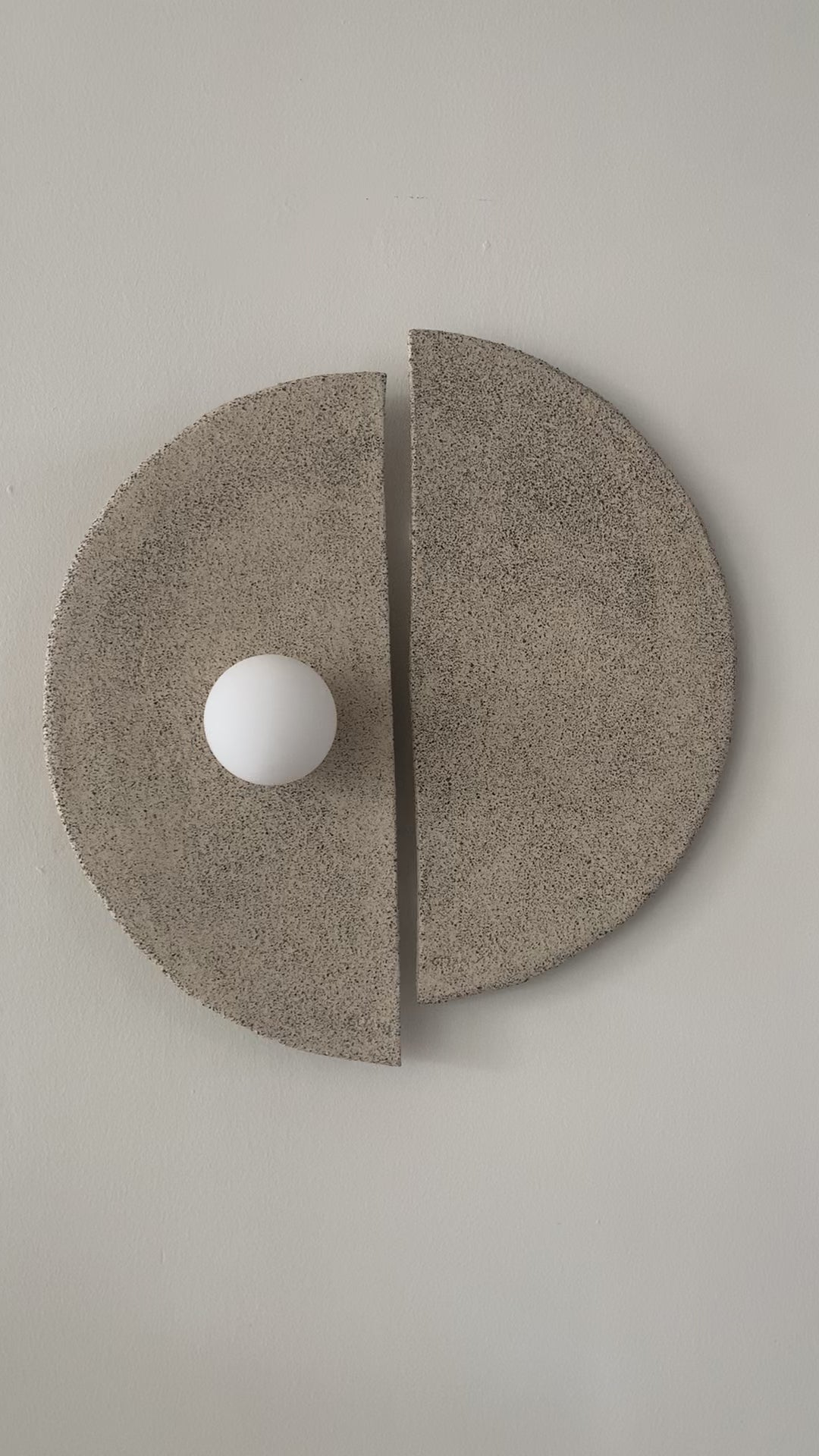 Modern Handmade Ceramic Wall Sconce, Large Ceramic Wall Lamp, Home Gift