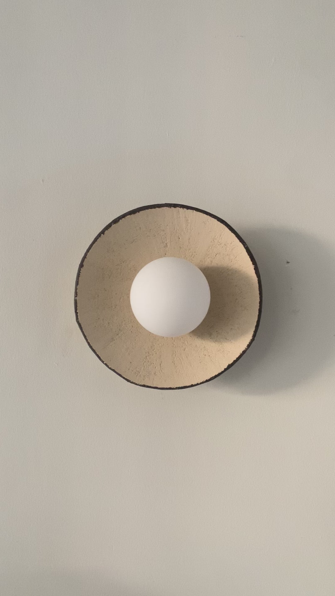 Wintage Handmade Ceramic Wall Sconces, Wasabi Wall Lamp, Minimalistic Wall Sconces, Mid Century Home Decor Light, Interior Design Lamp