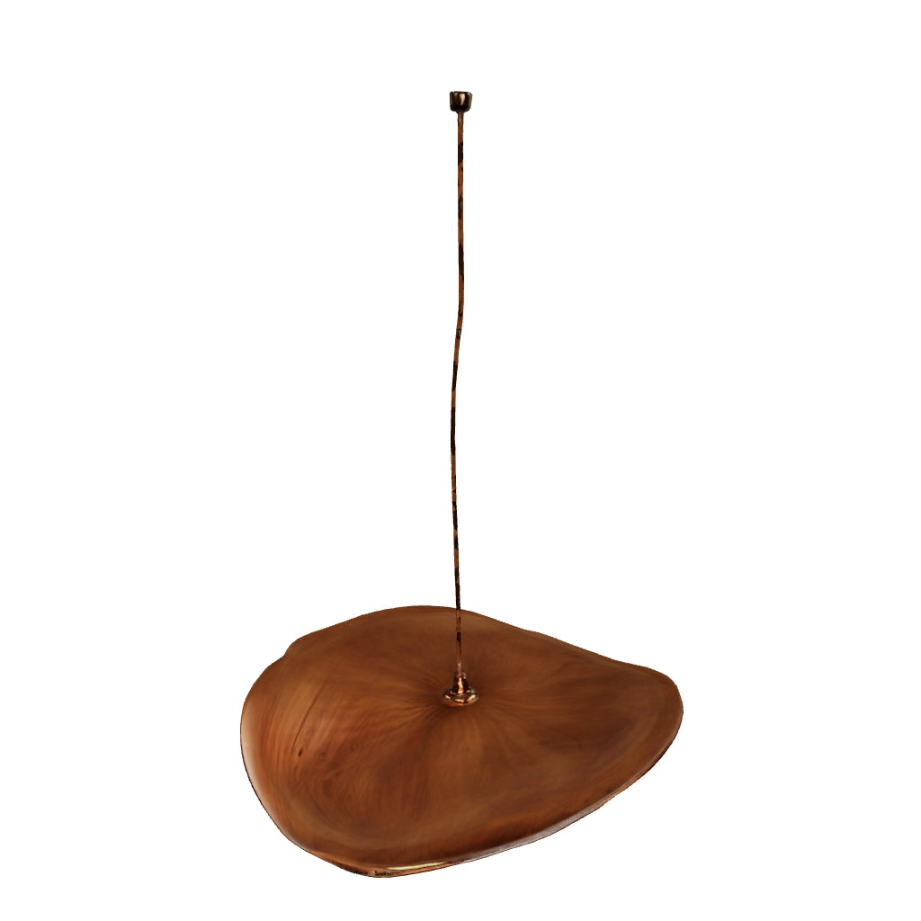 Terracotta 19 inç El Yapımı Seramik Wabi Sabi Sarkıt Işık, Rustik Tavan Lambası, Yatak Odası Sarkıt Lambası, Ev Hediyesi