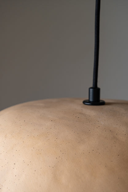 Powder Color Special Texture Handmade Wabi Sabi Stoneware Ceramic Pendant Light