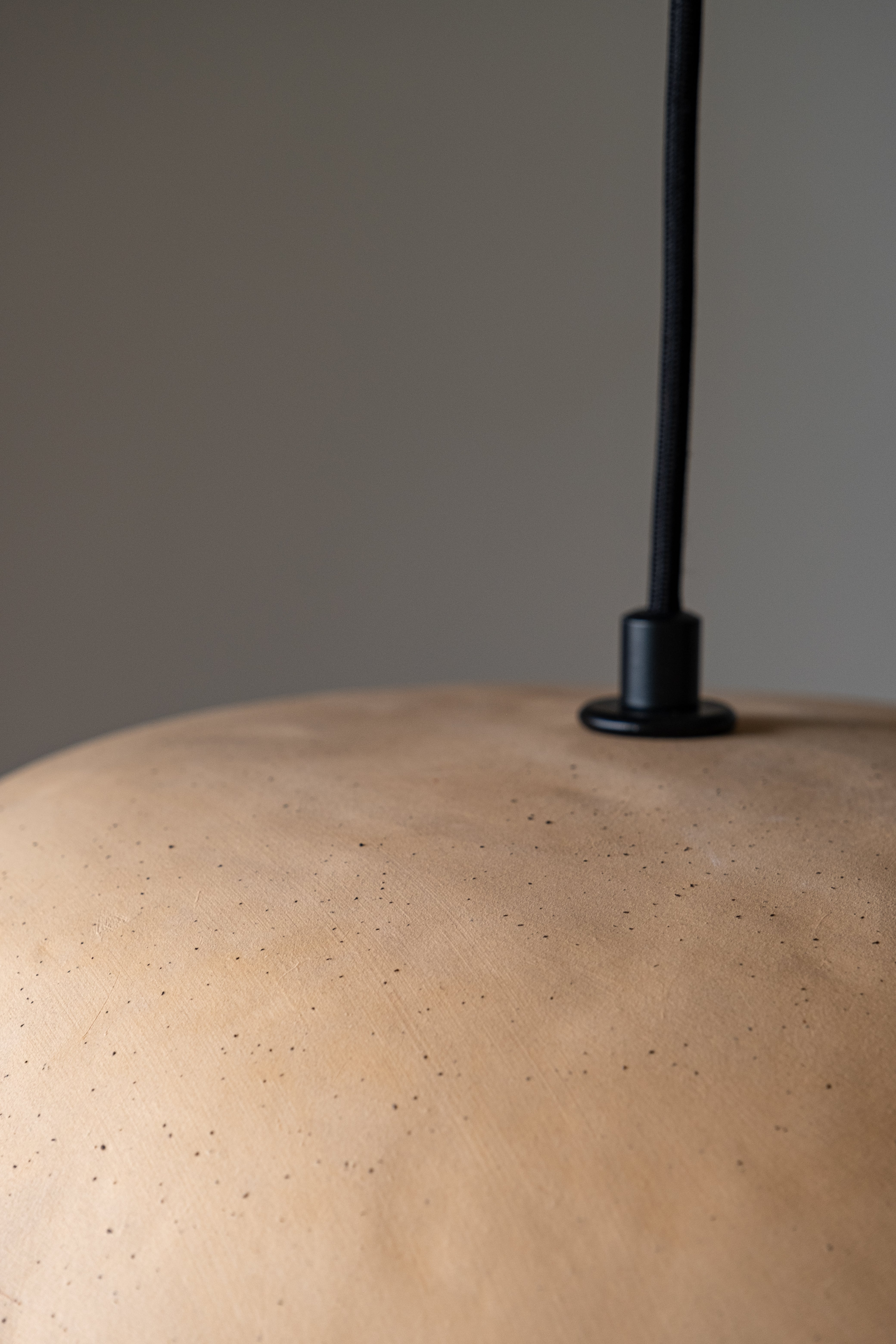 Powder Color Special Texture Handmade Wabi Sabi Stoneware Ceramic Pendant Light