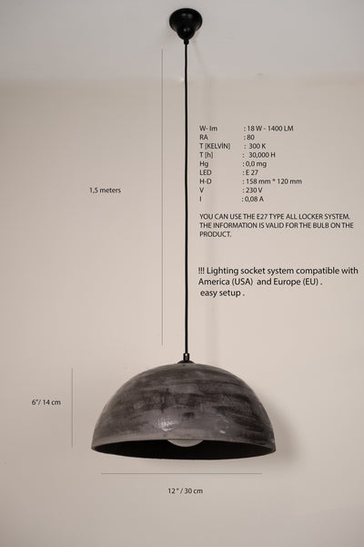 Large Size Handmade Ceramic Pendant Chandelier With Rustic - Geza Ceramic Studio