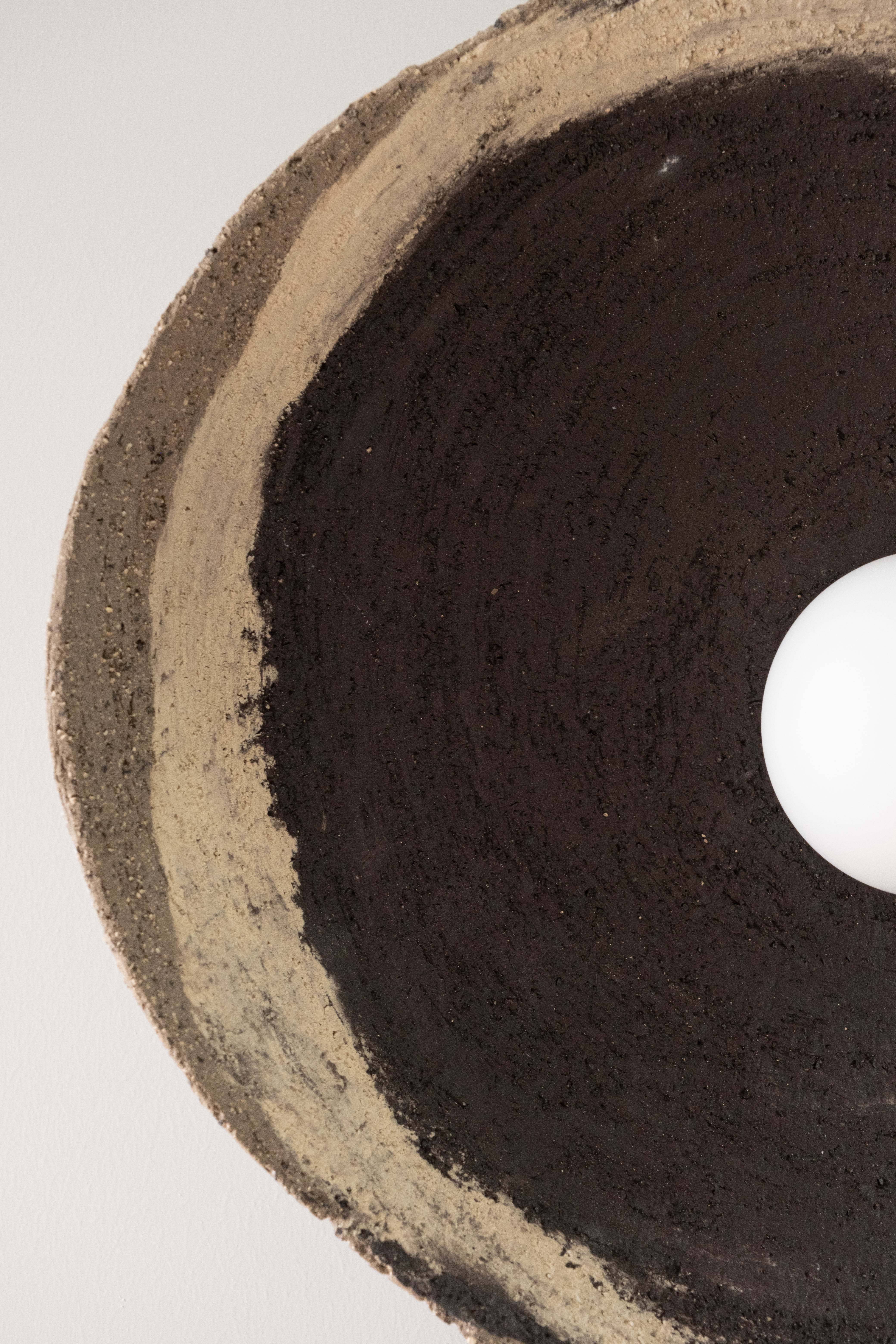 Handmade Ceramic Flush Mount Ceiling Light – Wabi Sabi Modern Ceiling Lamp