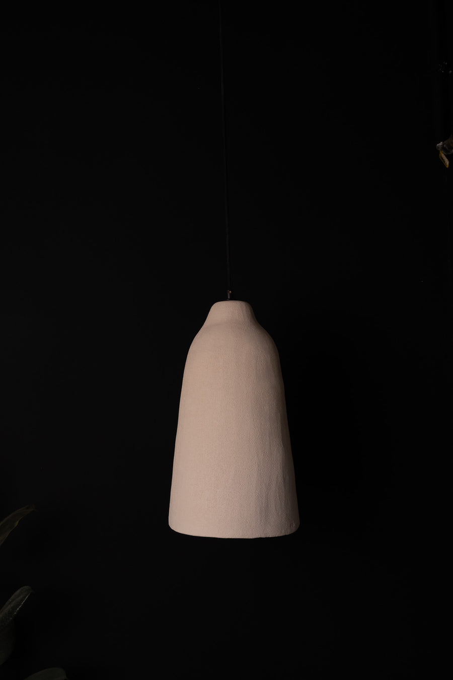 Mysia – handmade beige ceramic pendant light in natural stoneware clay by Geza Ceramic Studio