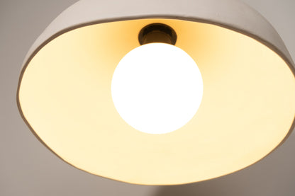 Beige Special Texture Handmade Wabi Sabi Stoneware Ceramic Pendant Light - Geza Ceramic Studio
