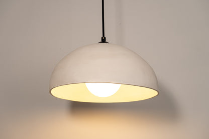 Beige Special Texture Handmade Wabi Sabi Stoneware Ceramic Pendant Light - Geza Ceramic Studio