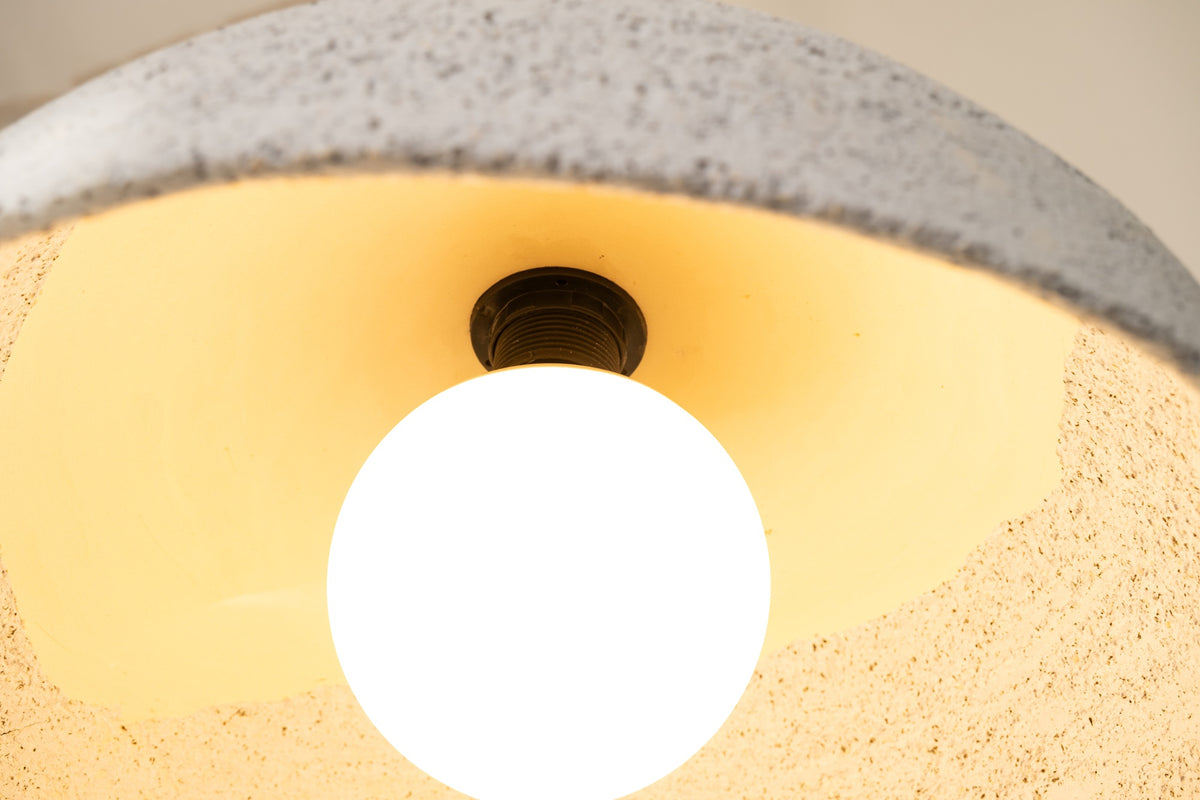 Idra – handmade white & blue ceramic pendant light in natural clay, Geza Ceramic – image 11