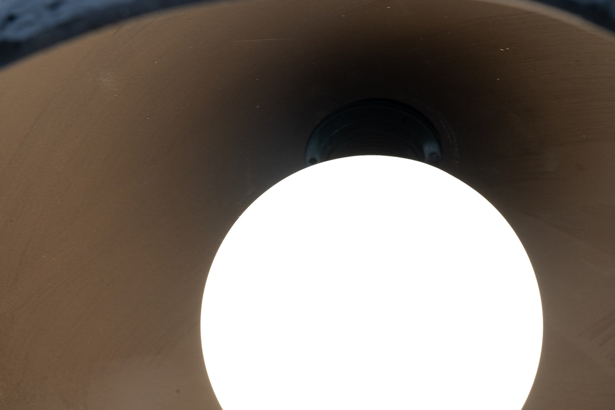 Lumi – handmade brown ceramic pendant light in natural clay, Geza Ceramic – image 7