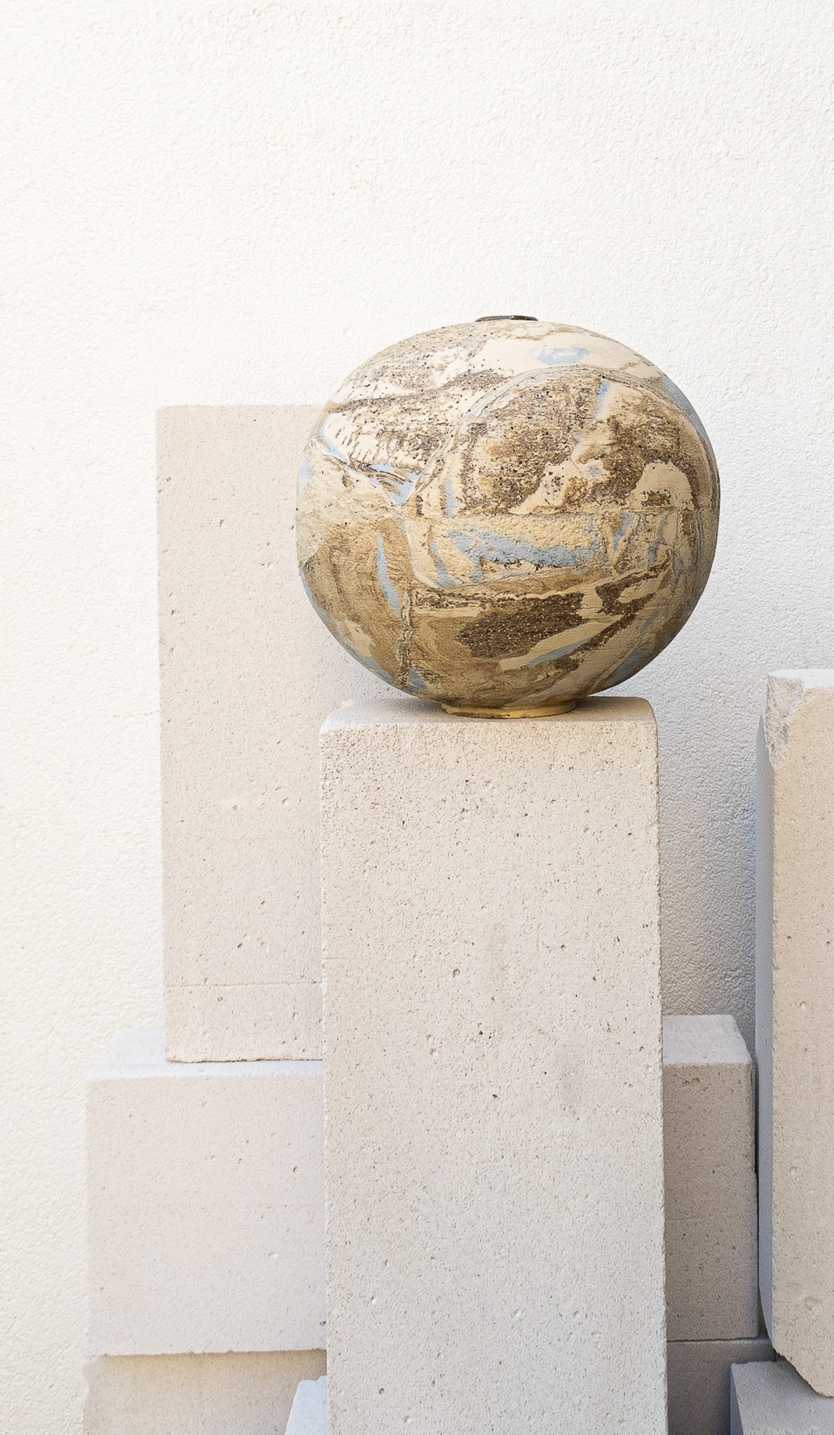 Noren handmade ceramic wall art decor, wabi sabi stoneware – image 2