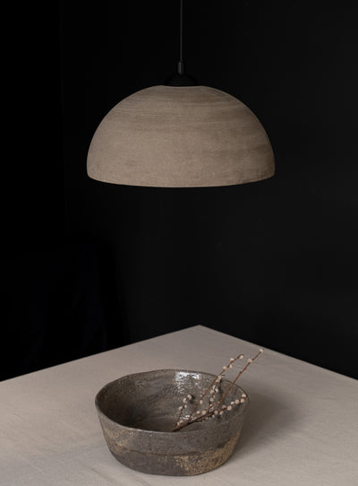 Grey Ceramic Pendant Light - Geza Ceramic Studio