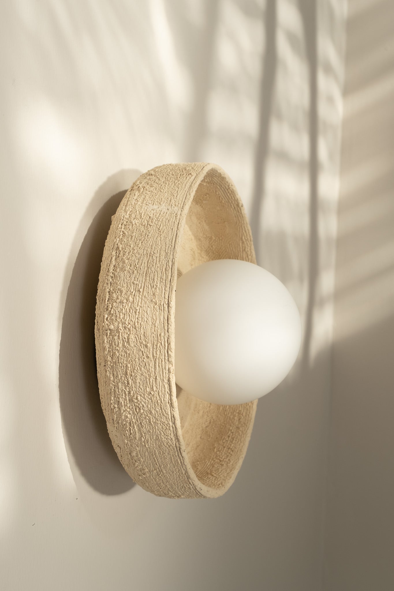 Beige Stoneware Wall Sconces
