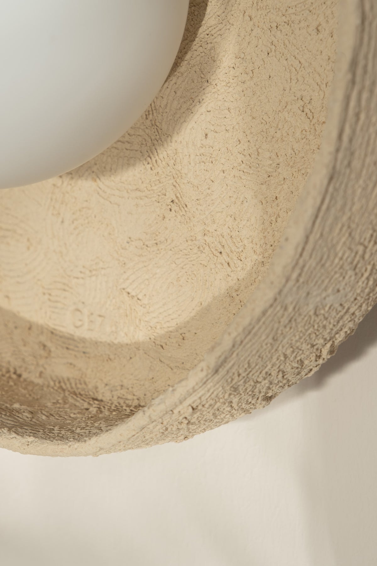 Zephy handmade ceramic wall sconce, wabi sabi stoneware – image 10