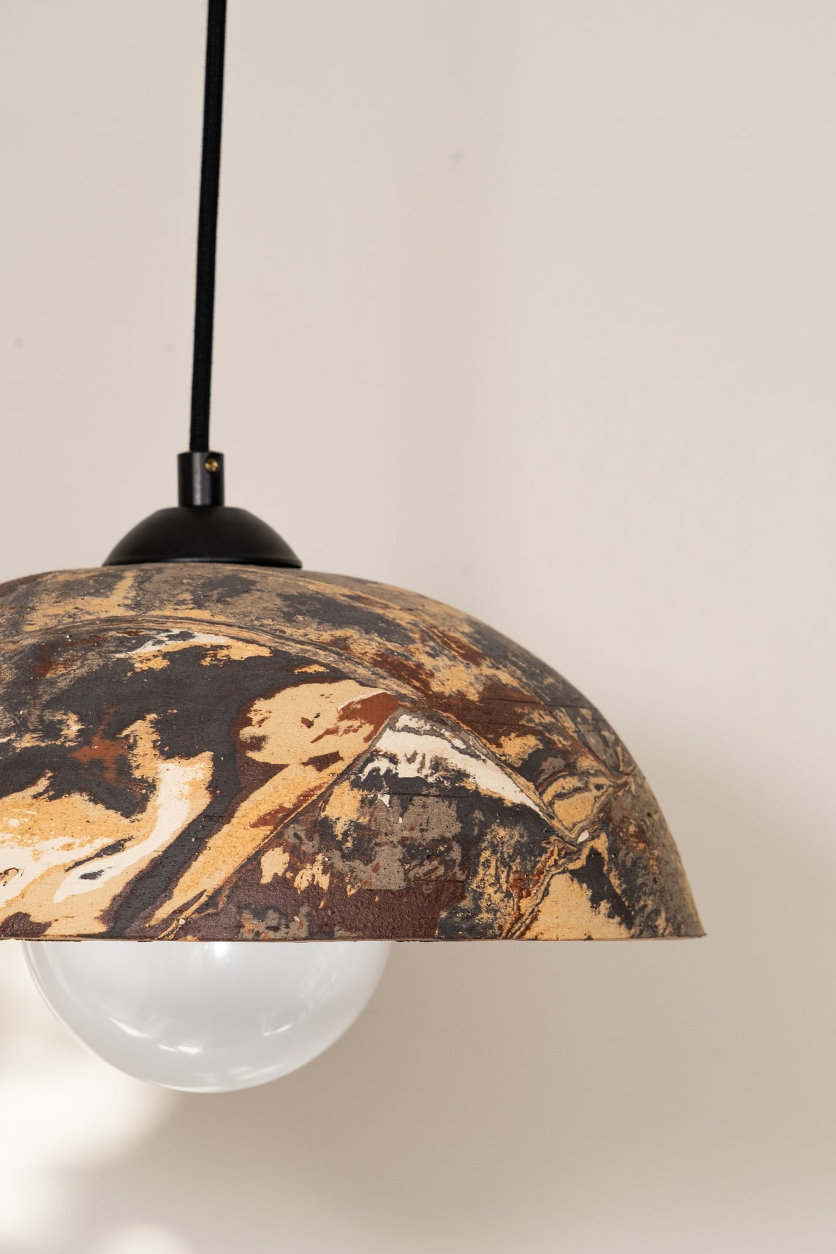 Miren – handmade ceramic pendant light in natural clay, Geza Ceramic – image 5
