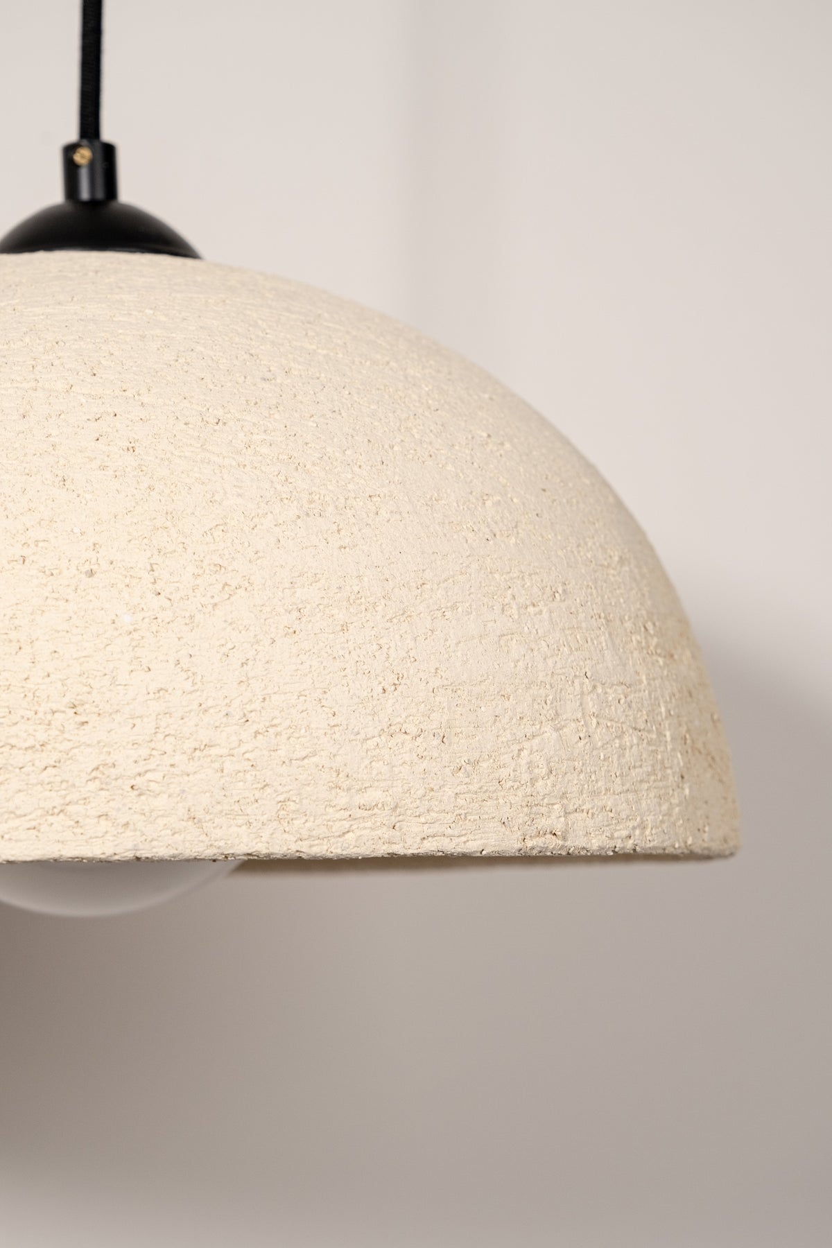 Norena – handmade white ceramic pendant light in natural clay, Geza Ceramic – image 9
