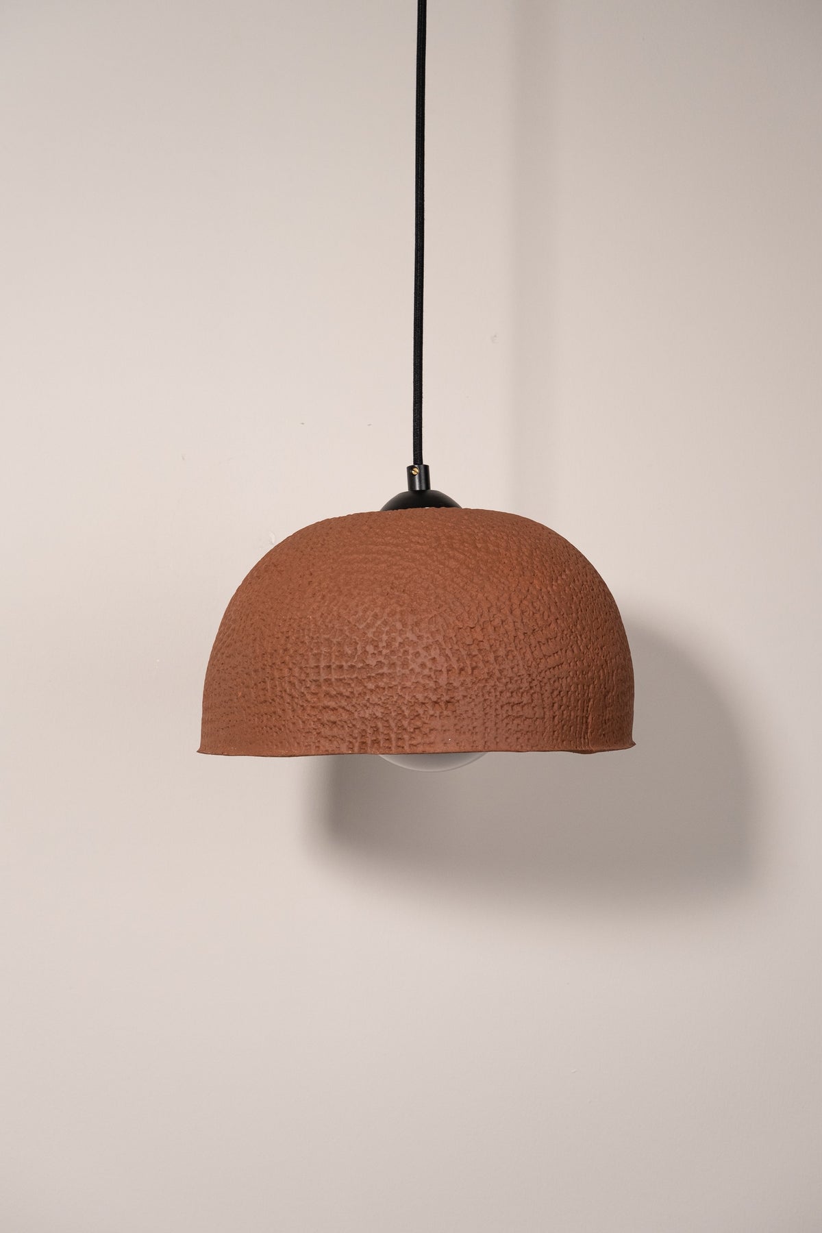 Evren – handmade terracotta ceramic pendant light in natural clay, Geza Ceramic – image 3