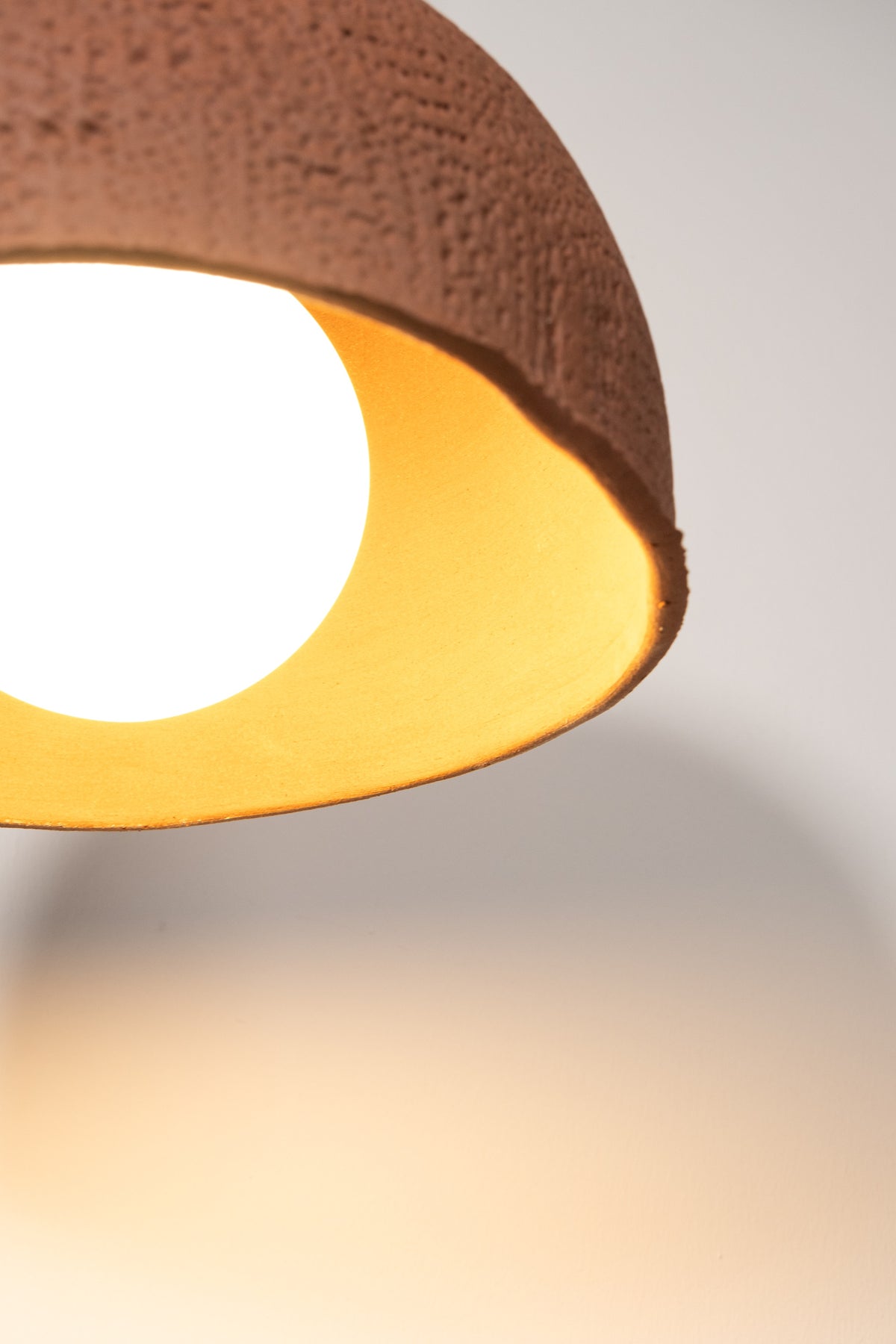 Evren – handmade terracotta ceramic pendant light in natural clay, Geza Ceramic – image 7
