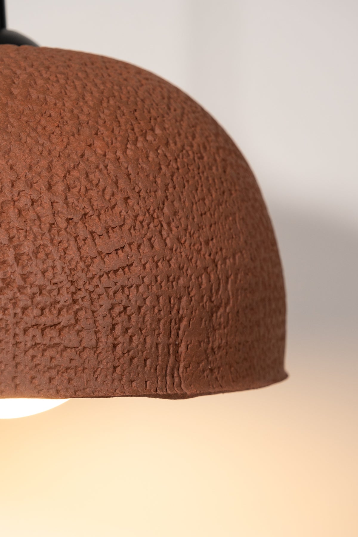Evren – handmade terracotta ceramic pendant light in natural clay, Geza Ceramic – image 9